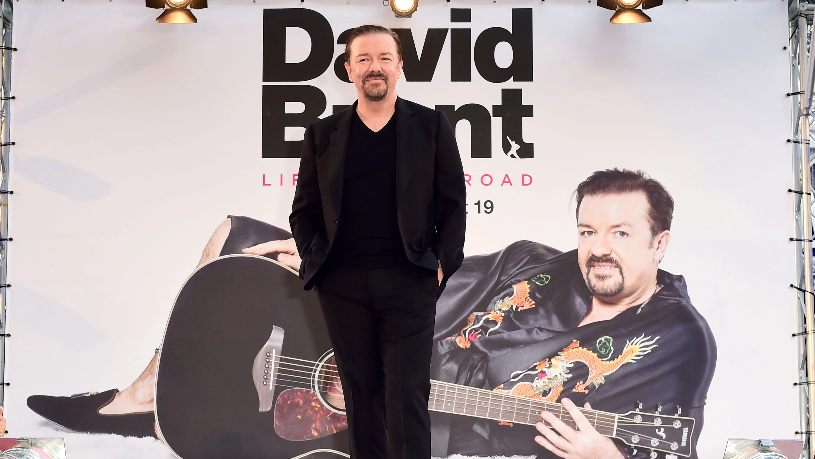 Ricky Gervais attending the world premiere of David Brent: Life On The Road at Leicester Square, London.