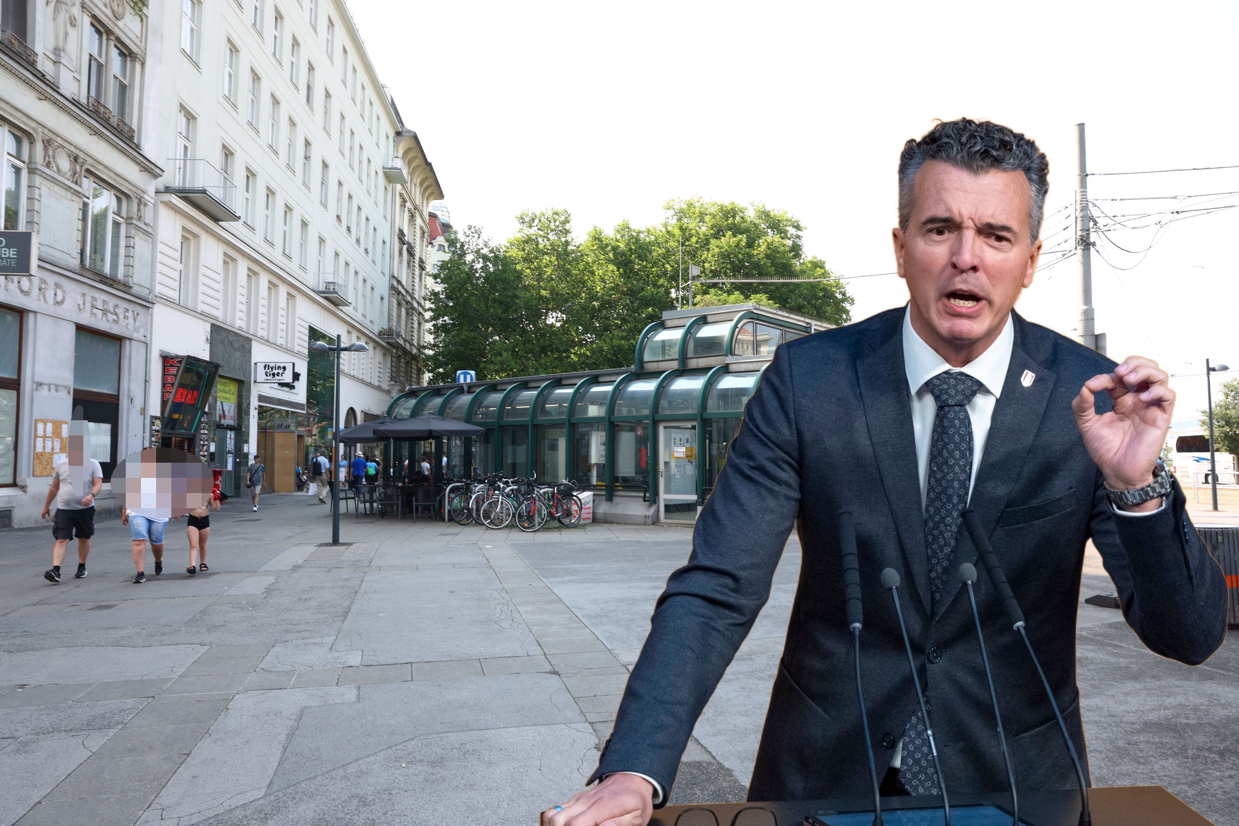Drama begann am Schwedenplatz in Wien: FPÖ-Sicherheitssprecher Gernot Darmann tobt über den Vorfall.