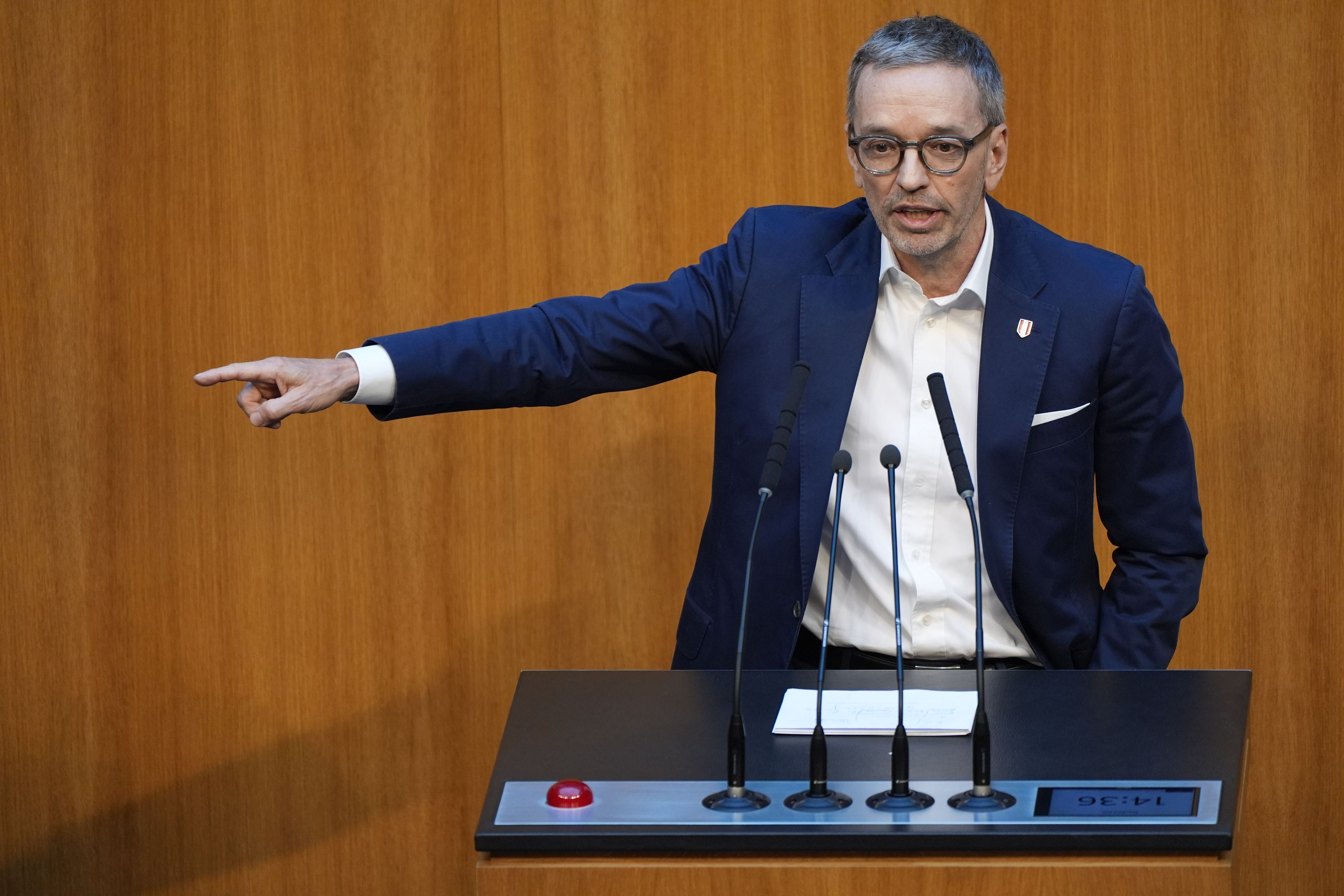 Während der Rede von Herbert Kickl ging es hitzig zu.