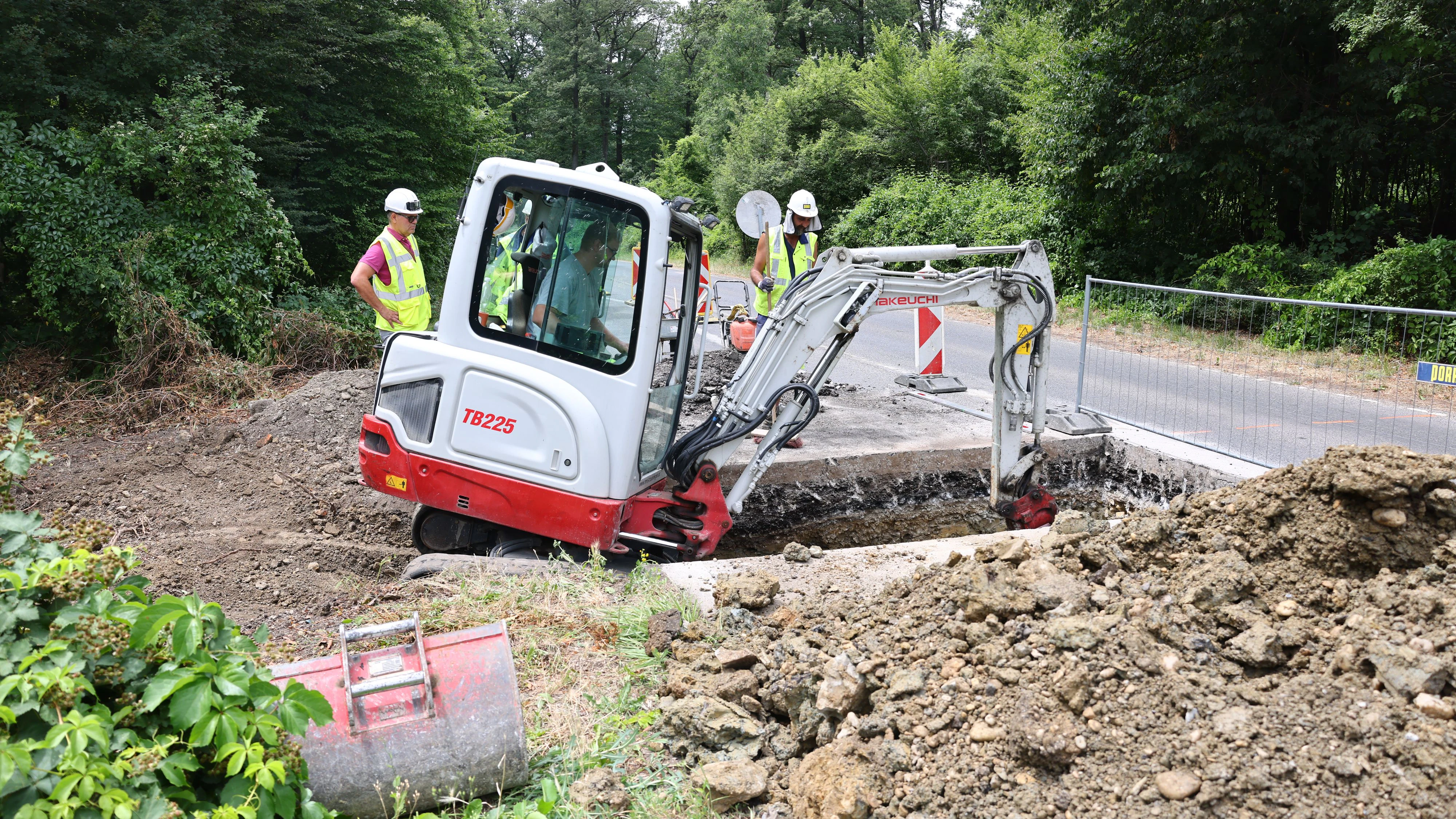 Bauarbeiten Amphibientunnel Amundsenstraße