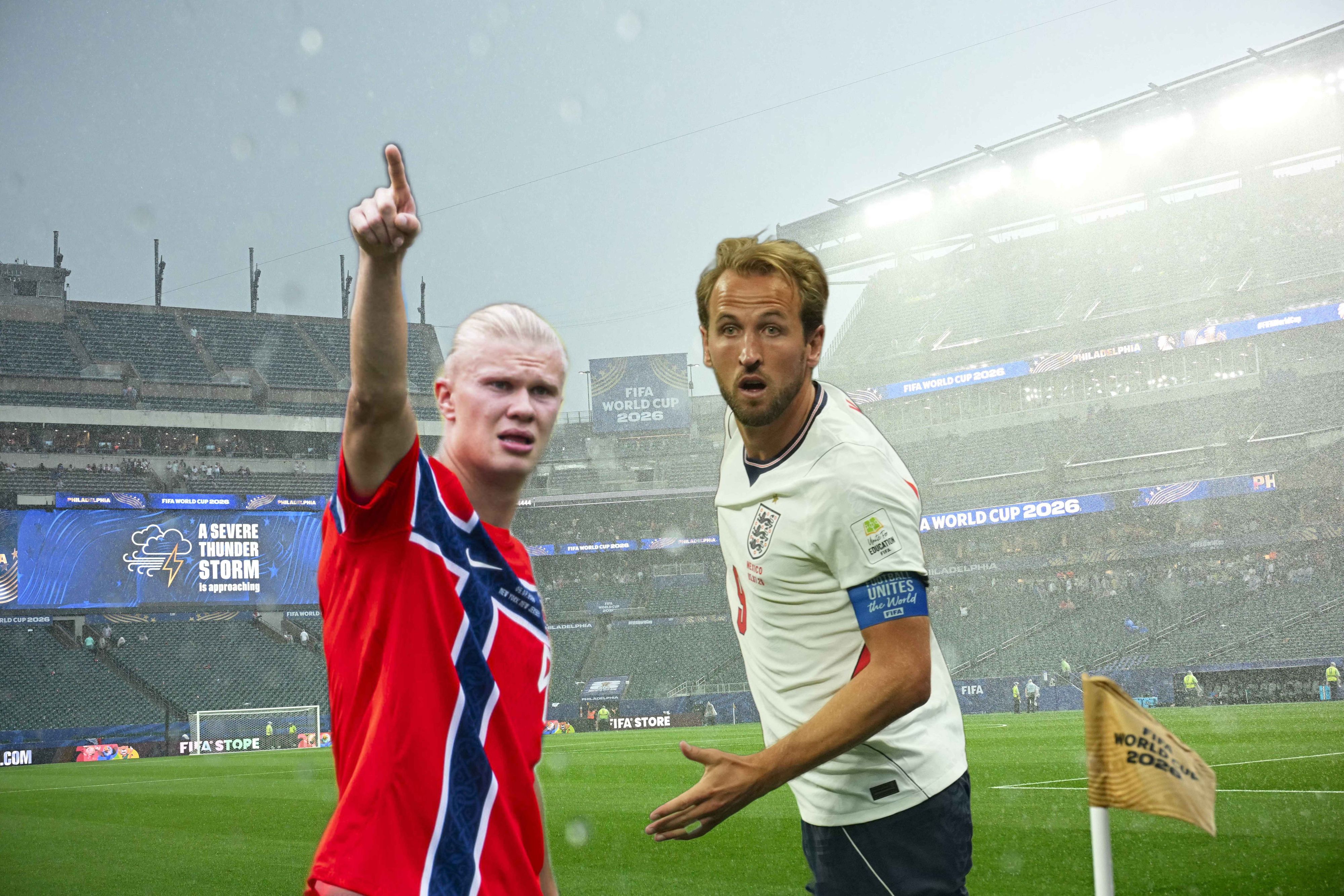 Erling Haaland und Harry Kane hoffen auf Wetterbesserung.