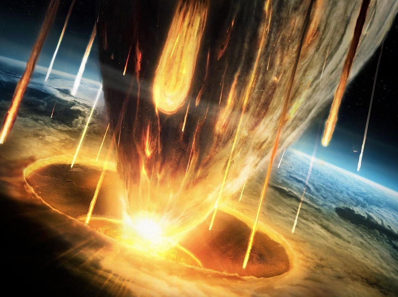 Asteroid im Weltall