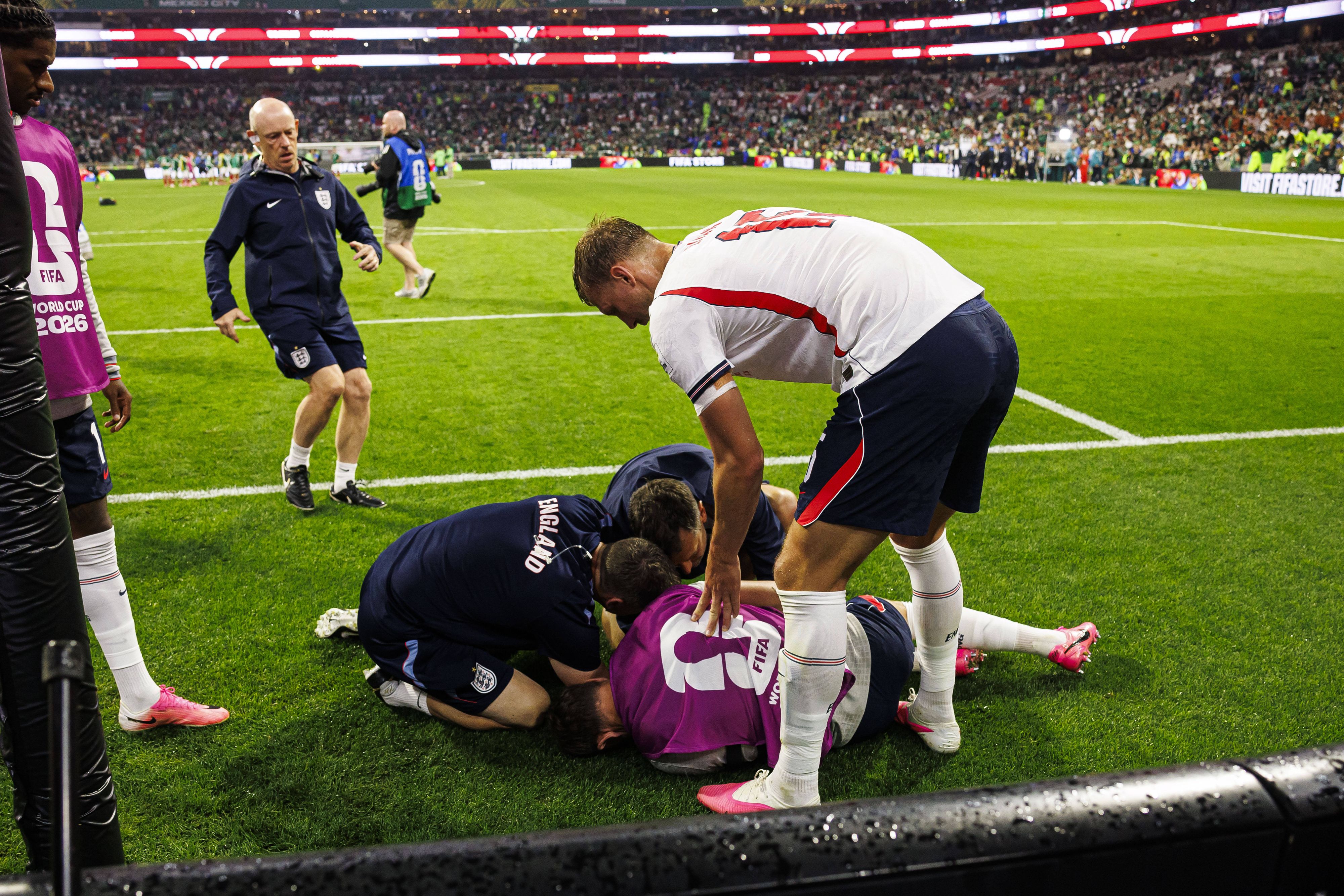 Jordan Henderson stürzte.