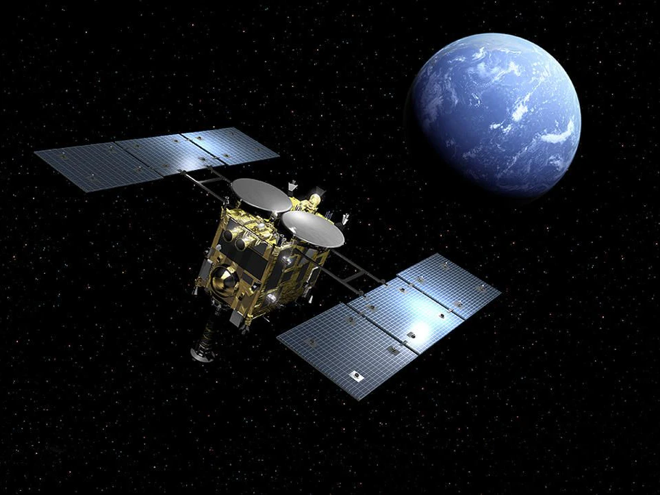 Das Missionsziel der Asteroiden-Sonde "Hayabusa2" ist es, den Ursprung und die Entwicklung des Sonnensystems, einschließlich der Anfänge des Lebens, aufzuklären.
