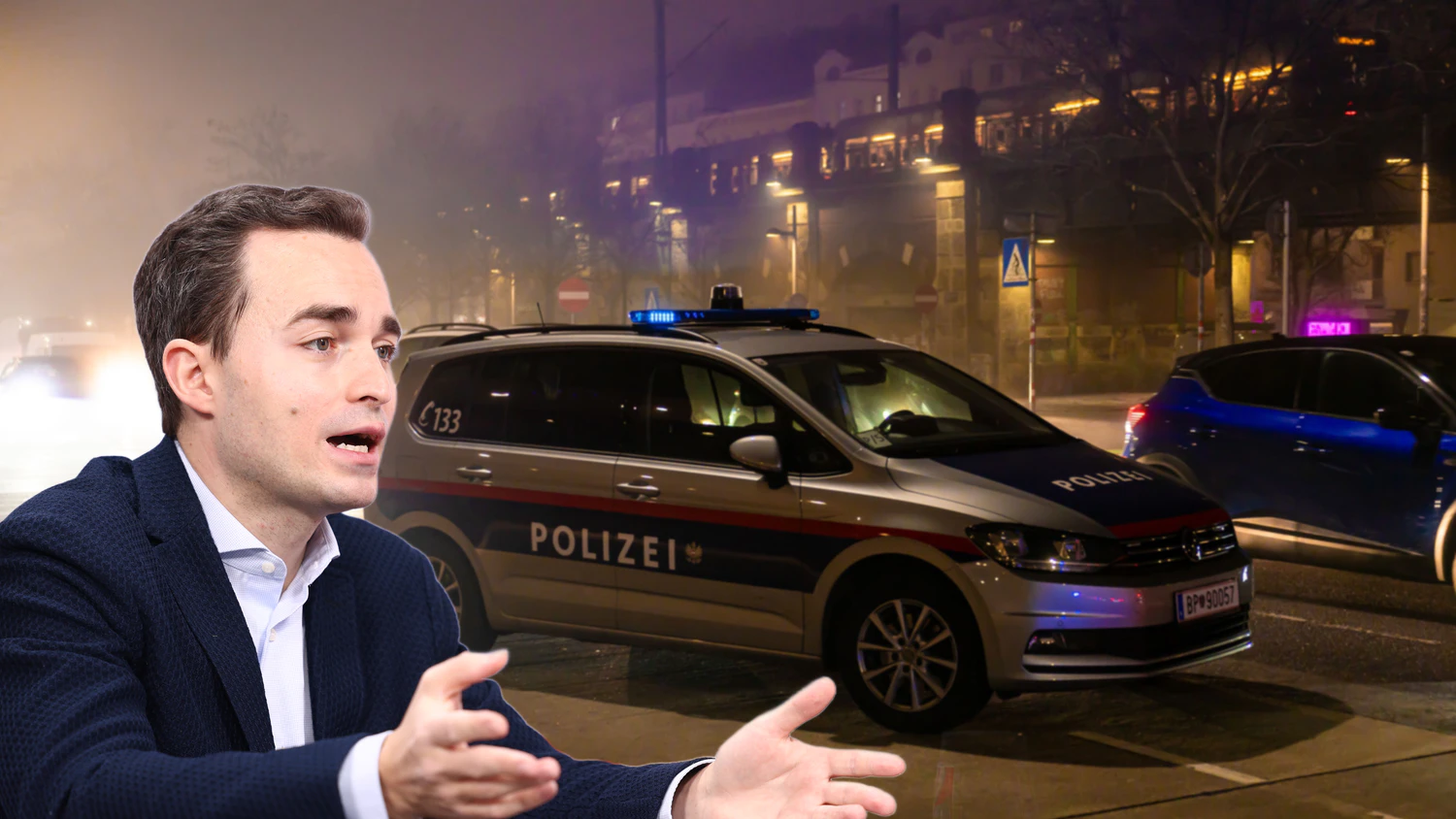 FPÖ-Klubobmann Maximilian Krauss fordert mehr Polizei.