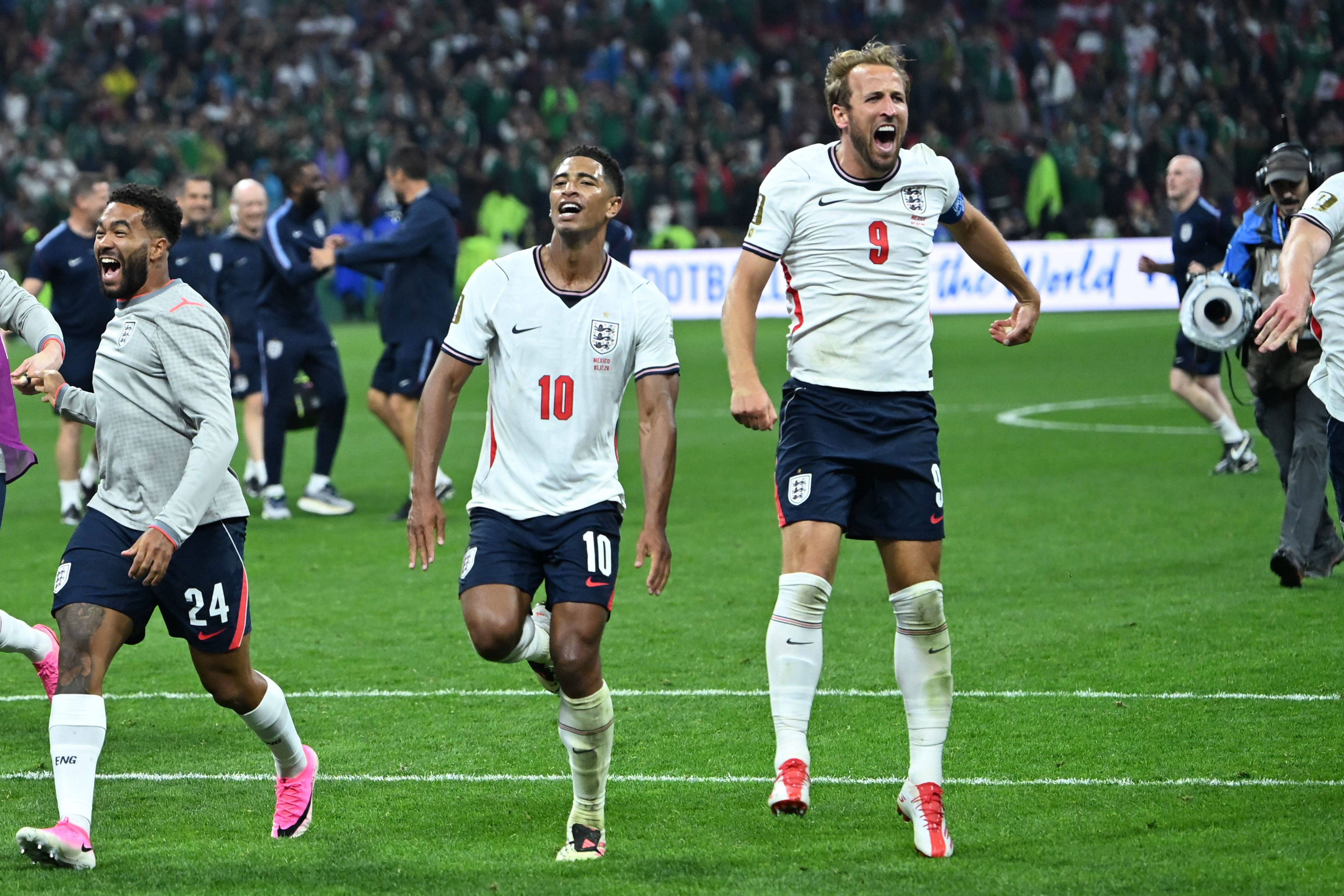 Jude Bellingham und Harry Kane.
