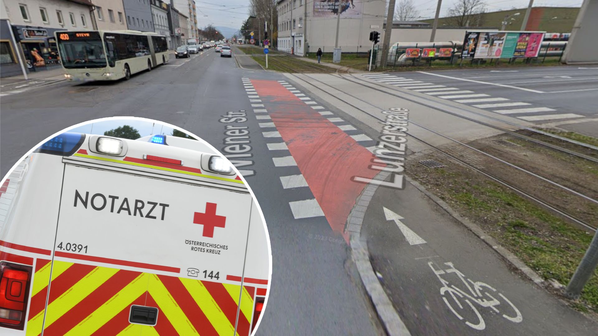 Der Lkw-Lenker wollte hier rechts in die Lunzerstraße abbiegen, erfasste dabei die Radfahrerin. (Symbolbild)