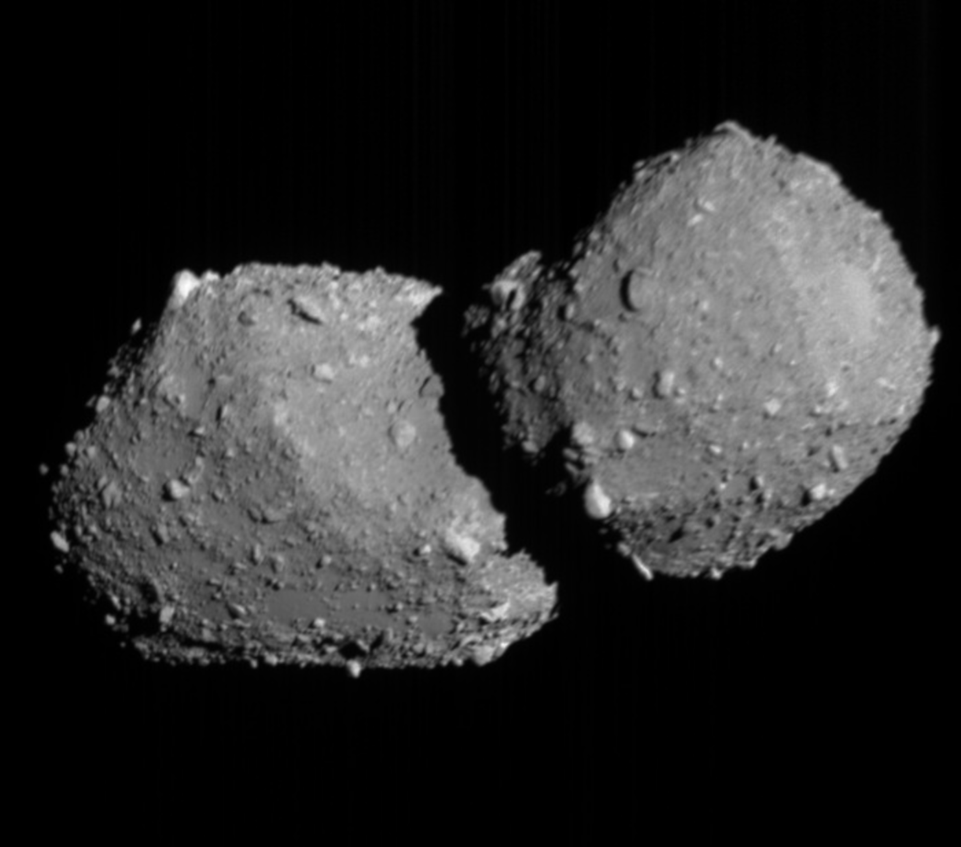 So sieht Hayabusa2 den Asteroiden Torifune. Aufgenommen am 5. Juli 2026.