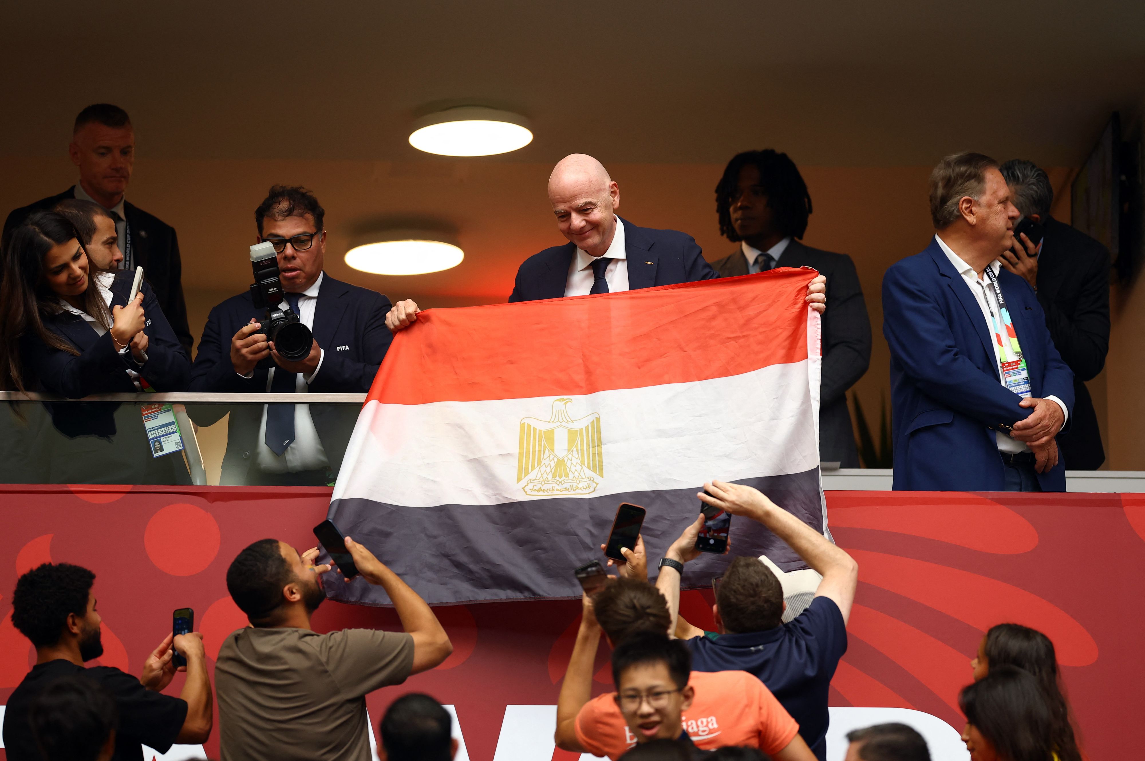 FIFA-Präsident Gianni Infantino während des Spiels zwischen der Schweiz und Kolumbien. 