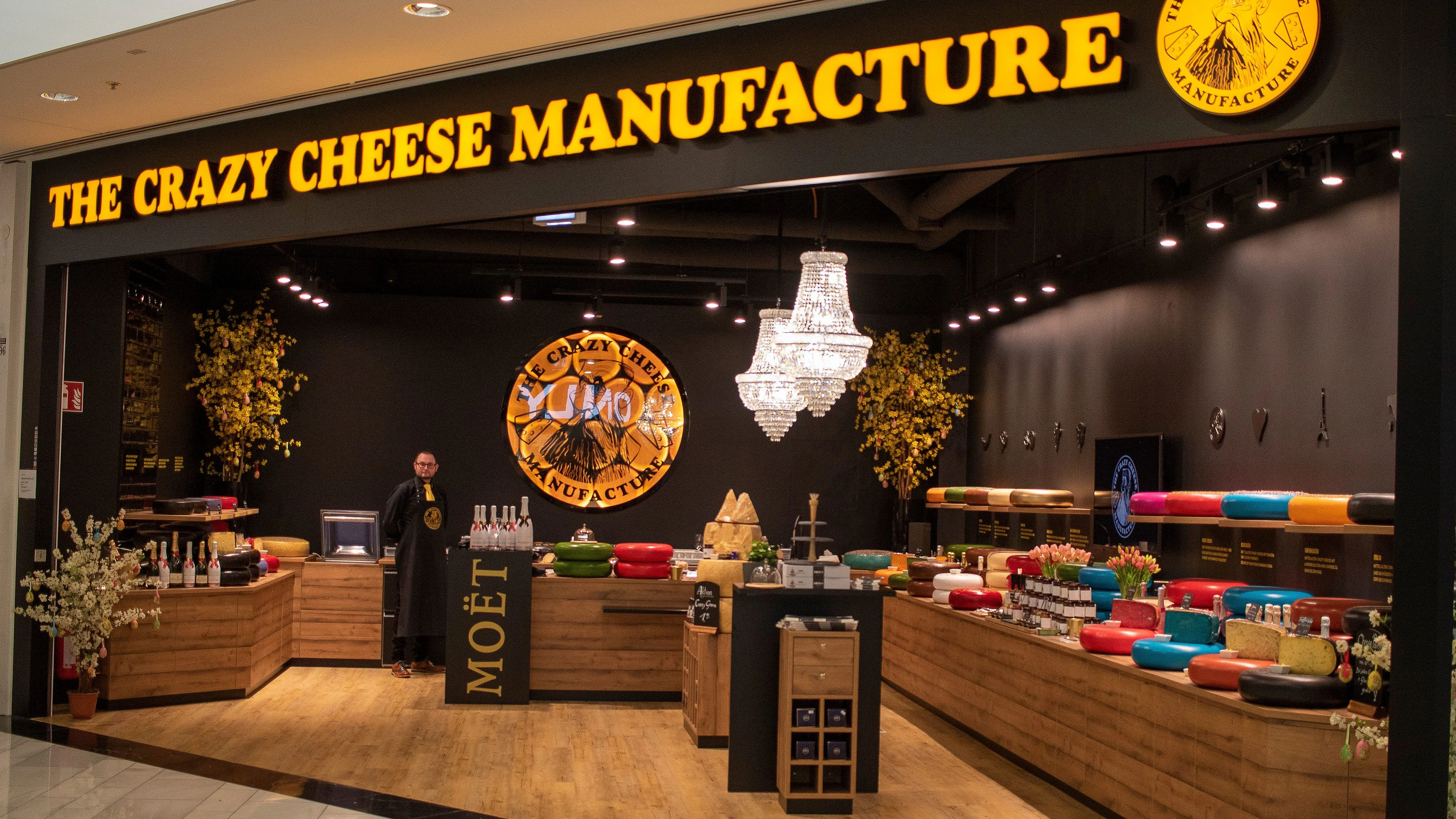 Der Flagship-Store von Ludomirskas "Crazy Cheese" in Vösendorf, aufgenommen 2020.