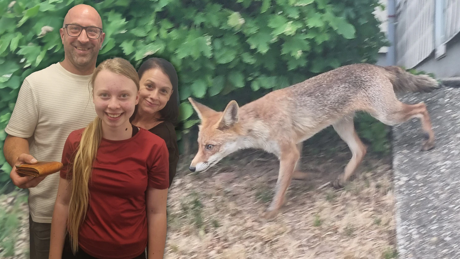 Thomas (46) mit seiner Frau Dagmar (42) und Tochter Madlen (13)