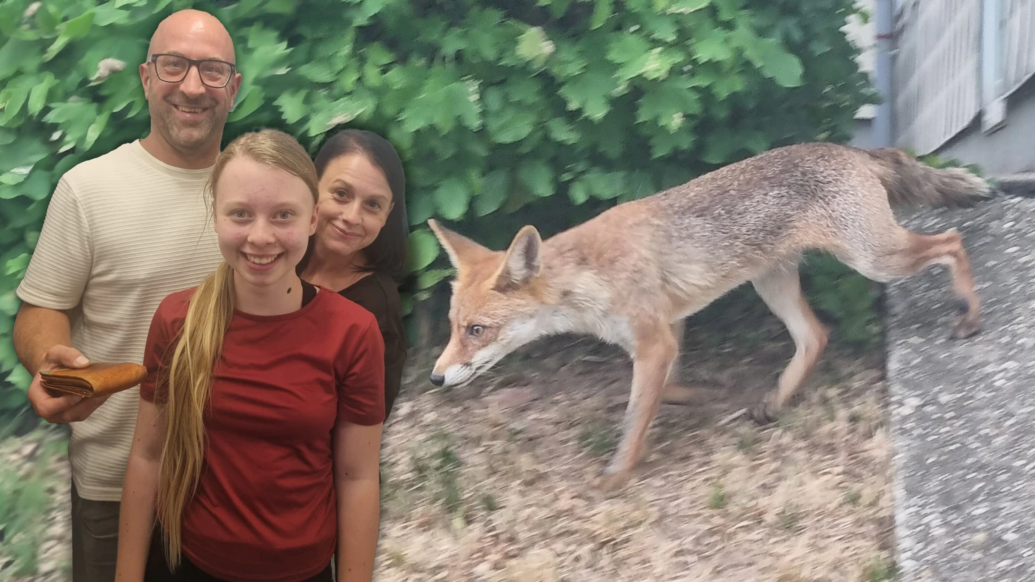 Thomas (46) mit seiner Frau Dagmar (42) und Tochter Madlen (13)