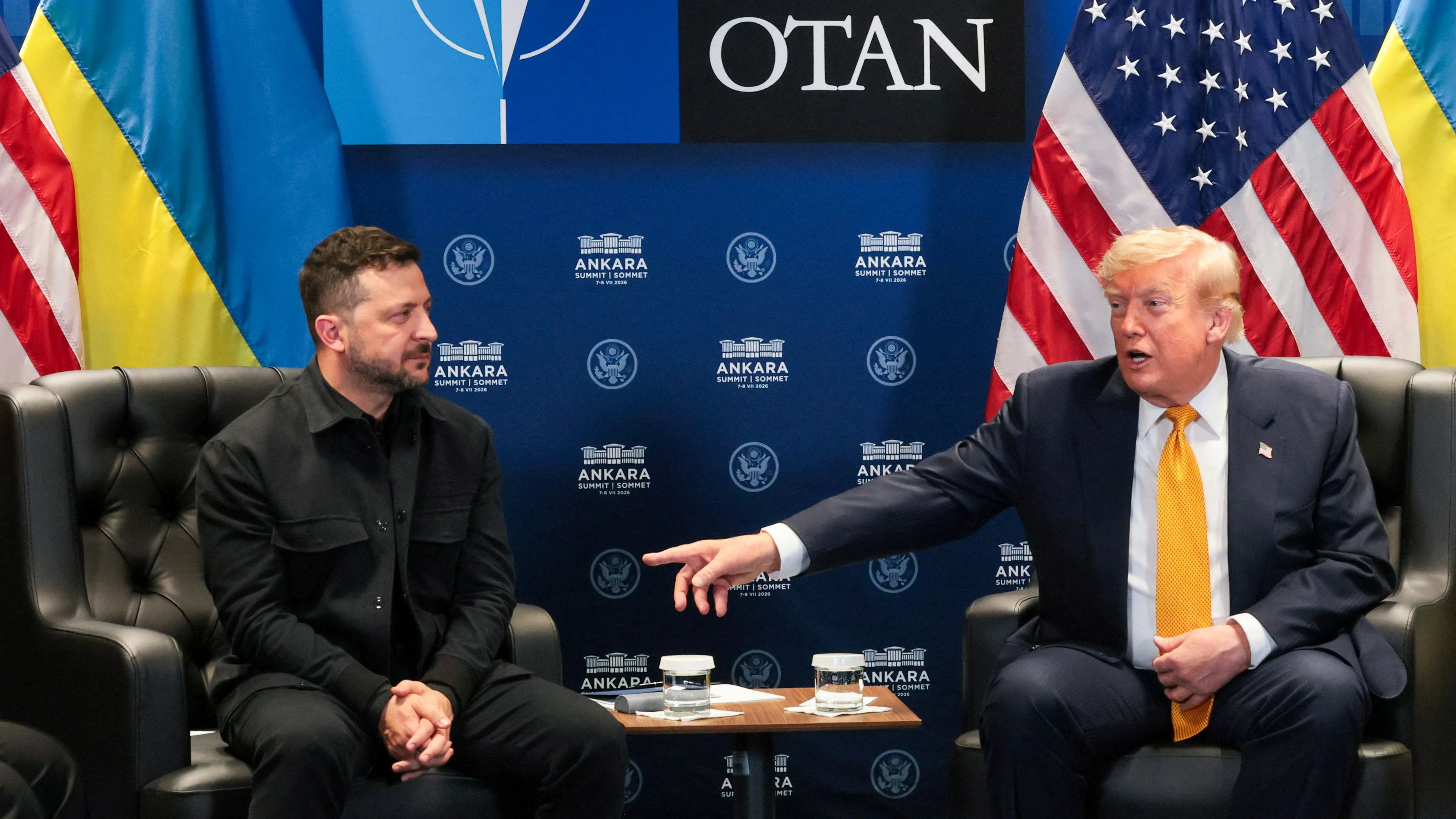Trump sorgte bei einem Termin mit Selenskyj für Wirbel unter den Journalisten.