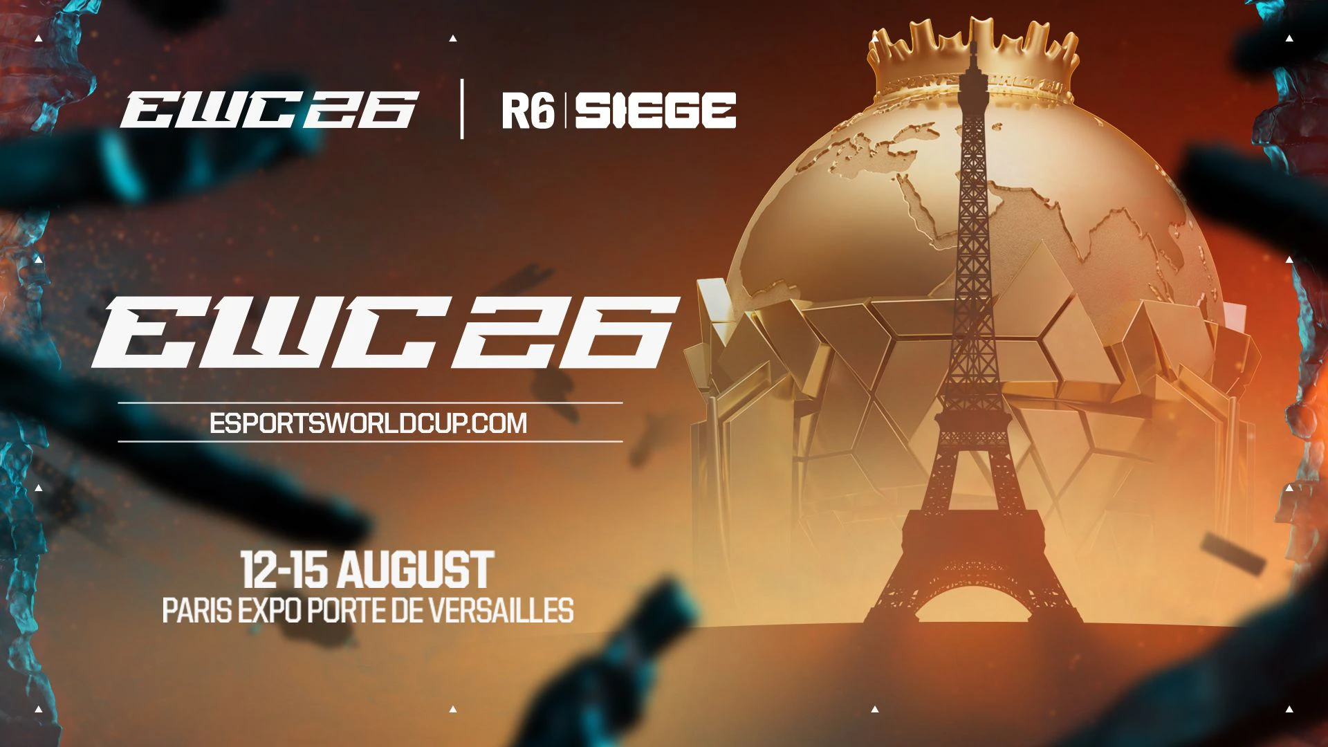 Ubisoft bei der Esports World Cup 2026: "Rainbow Six Siege" und "Trackmania" vertreten in Paris.