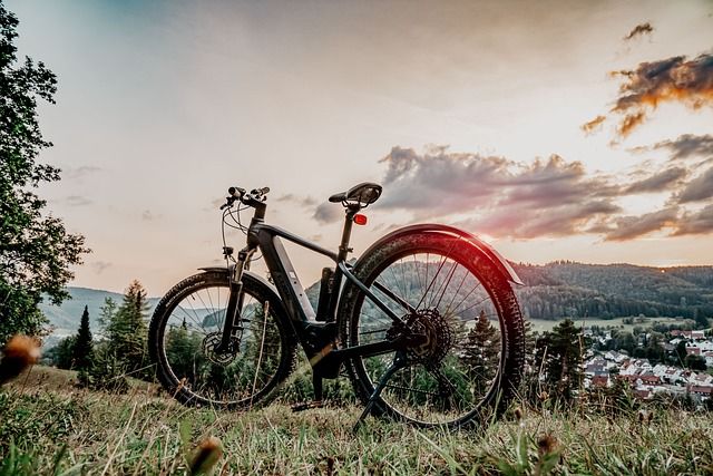 E-Bike beim Bergfahren