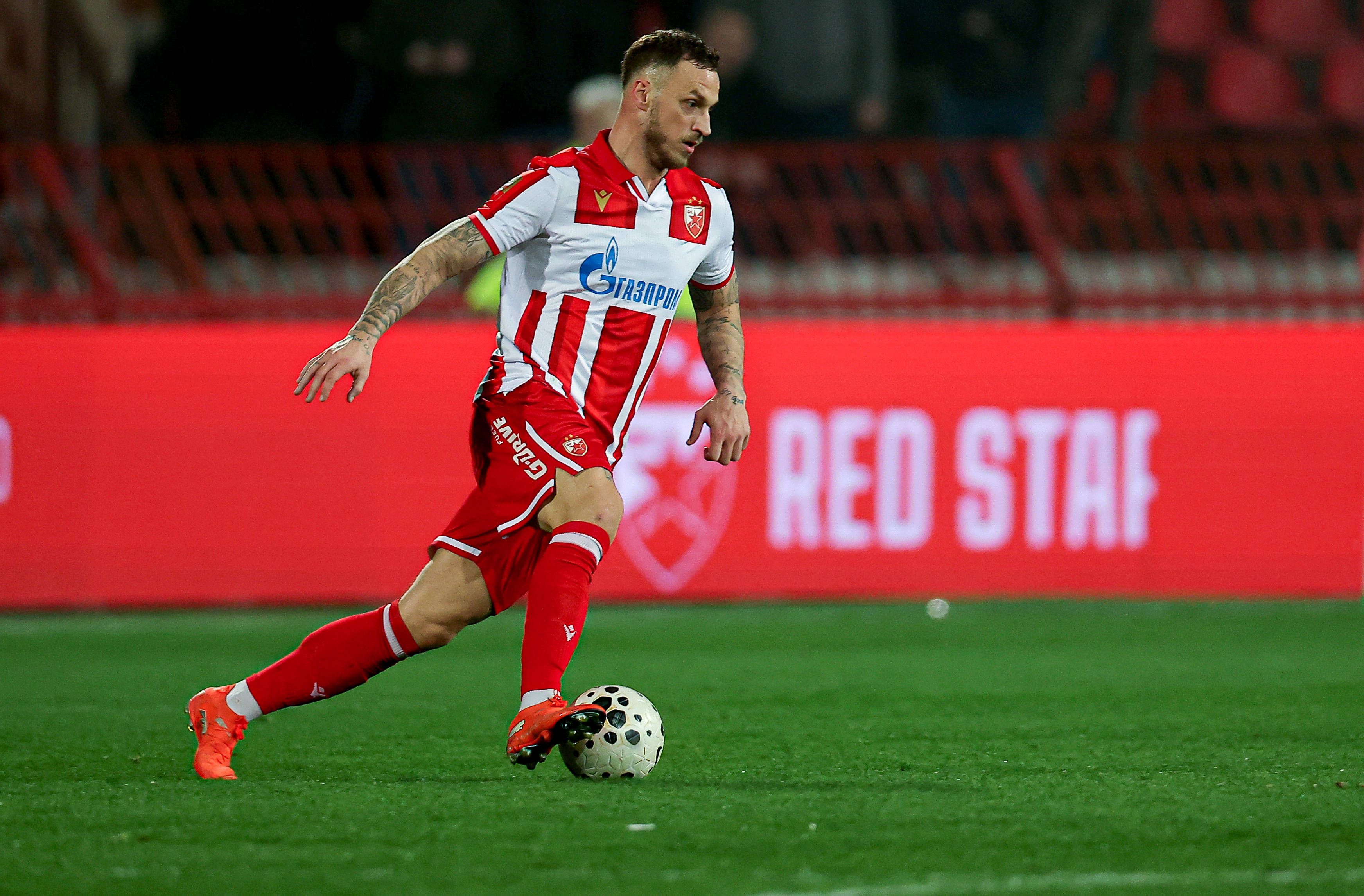 Roter-Stern-Star Marko Arnautovic. 