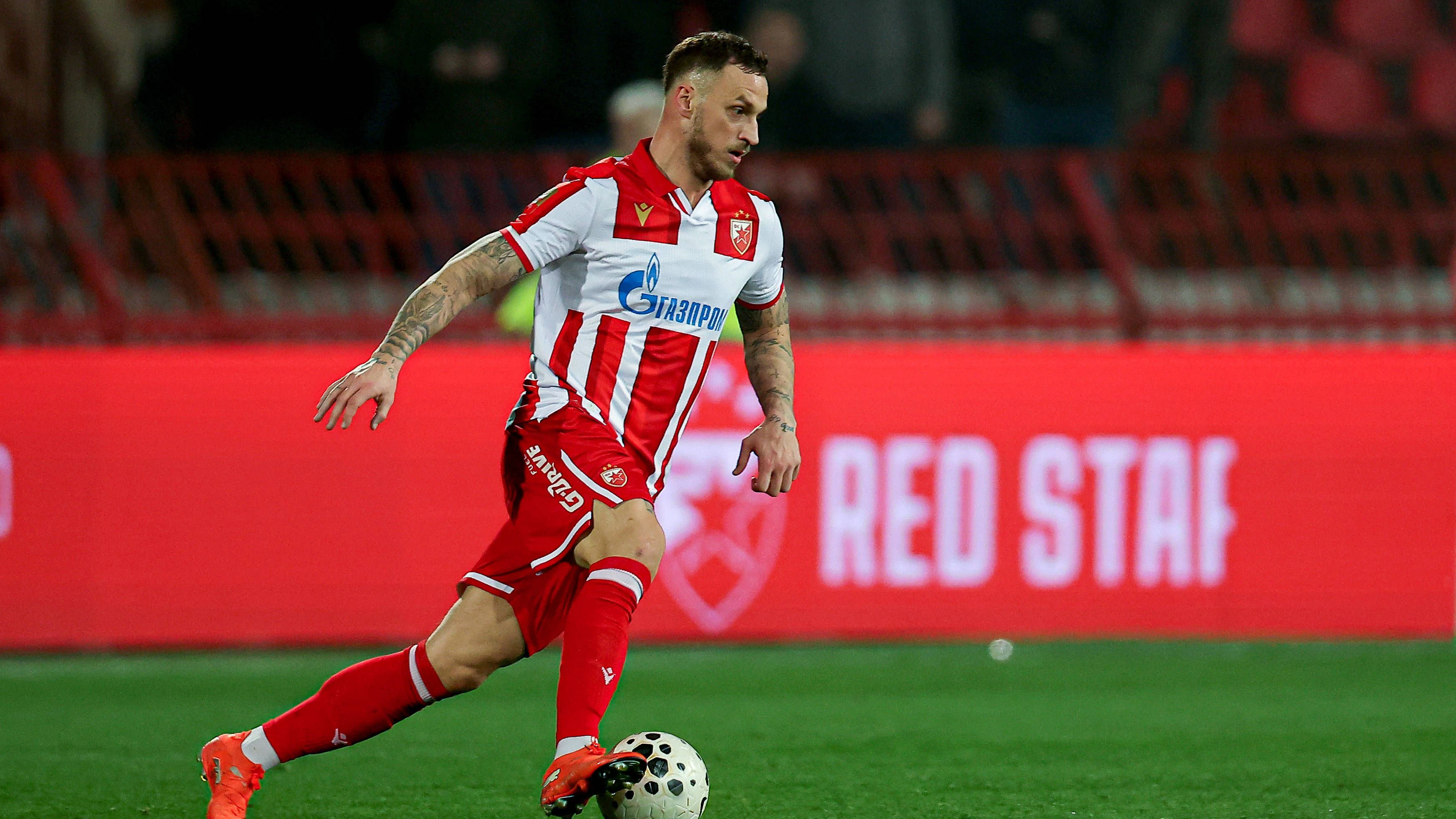 Roter-Stern-Star Marko Arnautovic. 