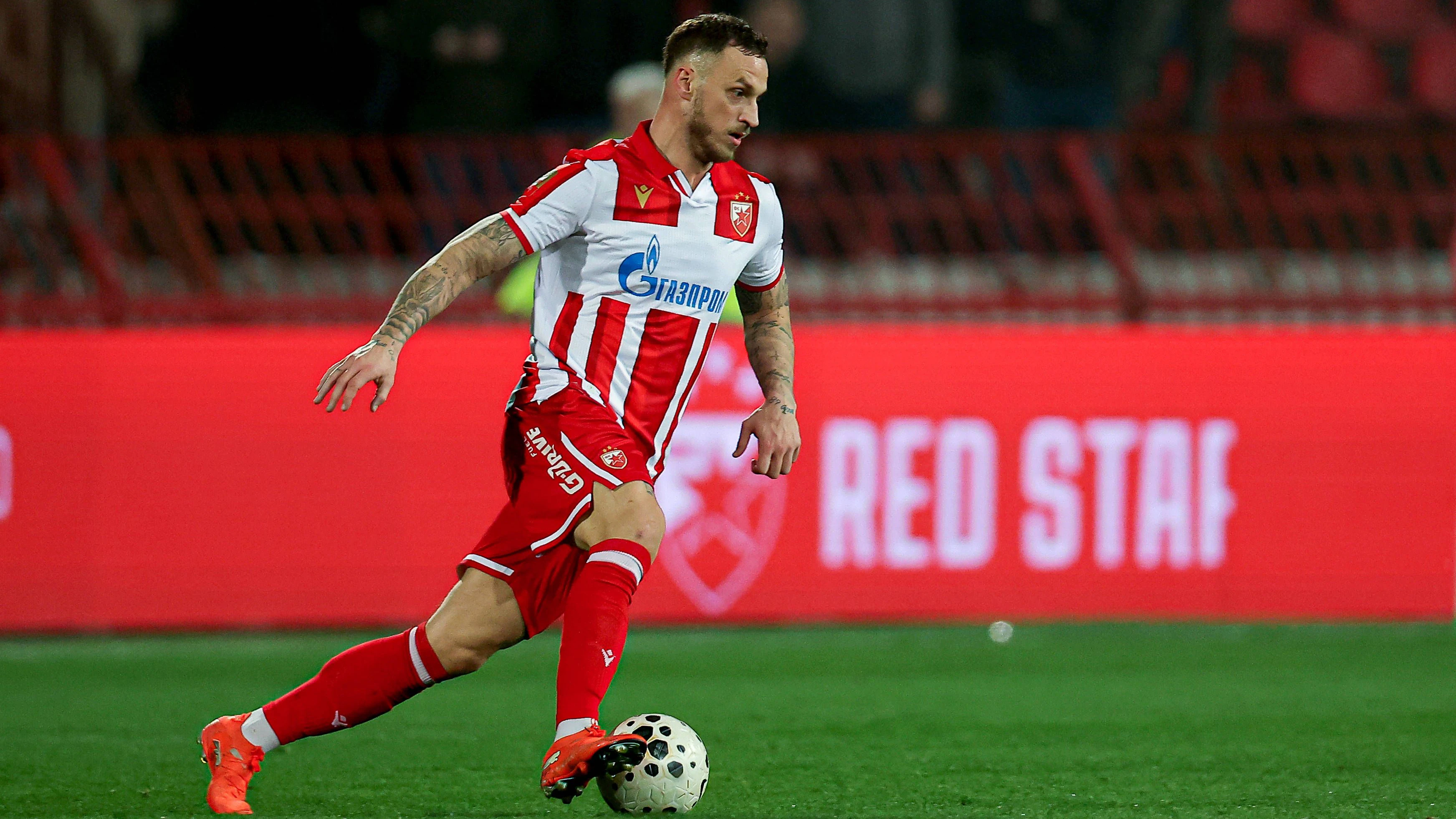 Roter-Stern-Star Marko Arnautovic. 