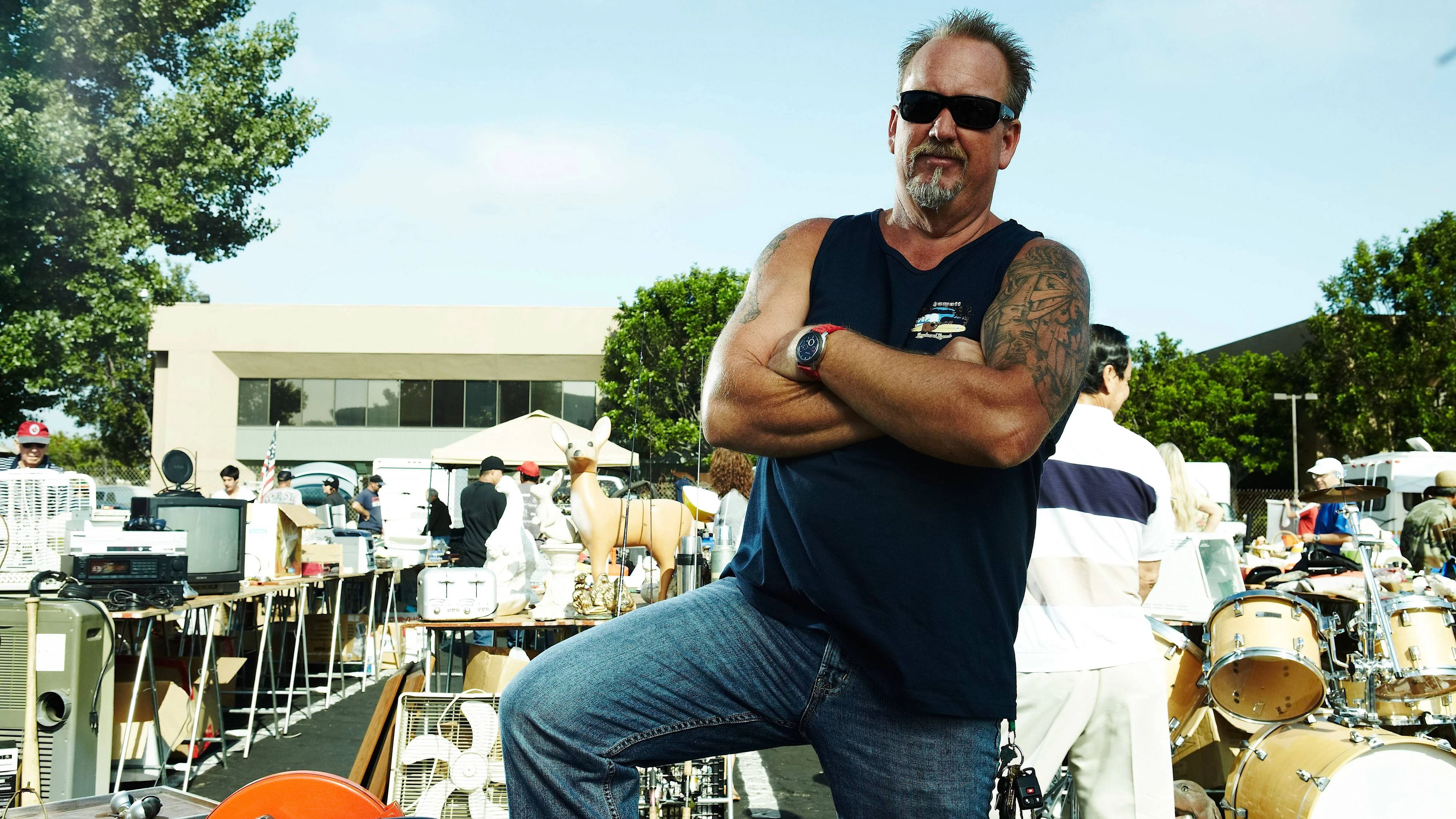 Darrell Sheets in season 2 of Storage Wars. Los Angeles CA PUBLICATIONxINxGERxSUIxAUTxONLY 31927_008  Darrell Sheets in Season 2 of Storage Wars Los Angeles Approx PUBLICATIONxINxGERxSUIxAUTxONLY 31927_008  