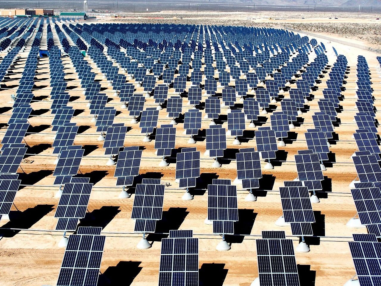 Solaranlage in der Wüste