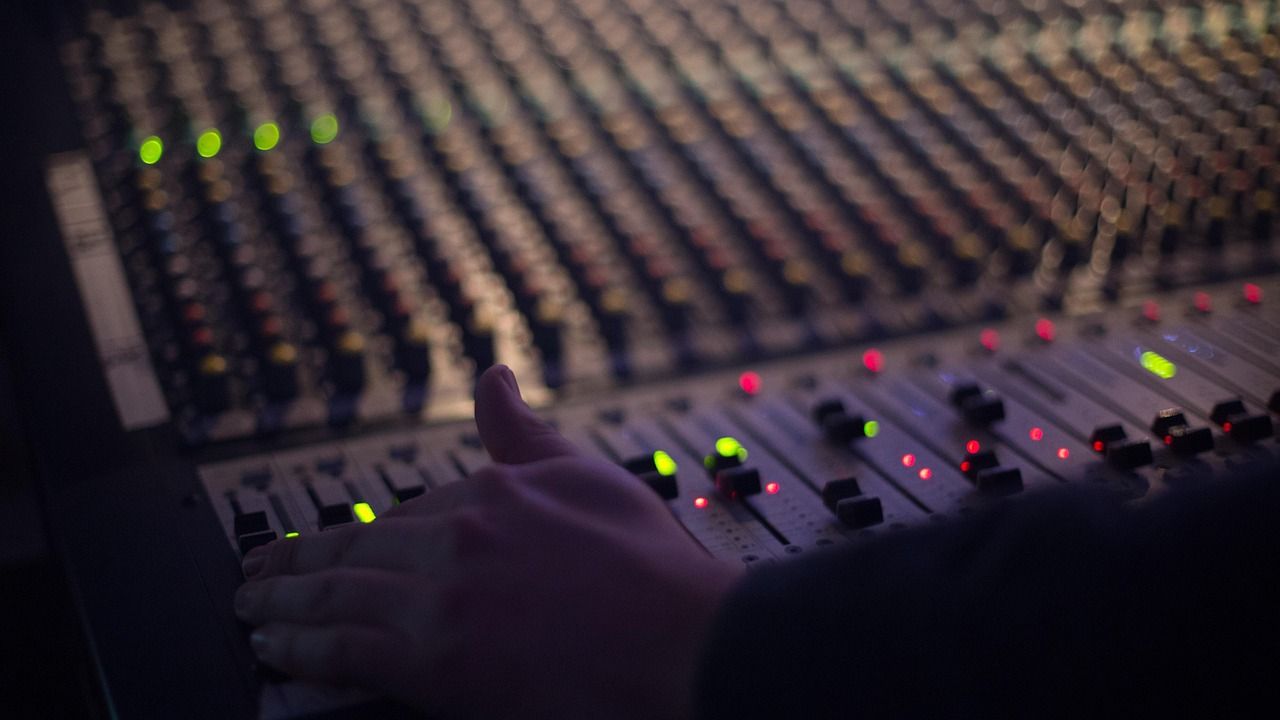 Musik-Produktion im Studio