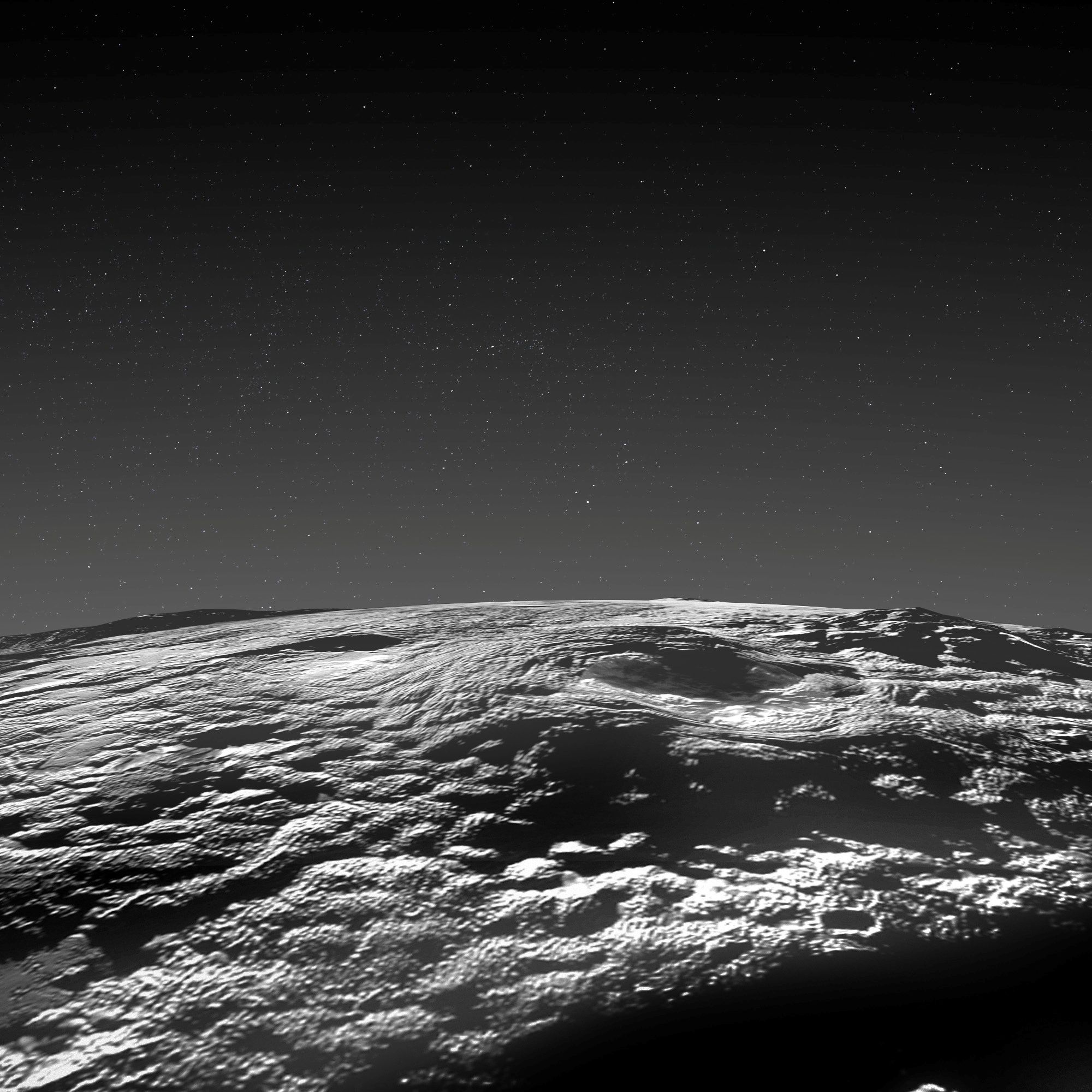 Dieses Bild schickte New Horizons vom Pluto.