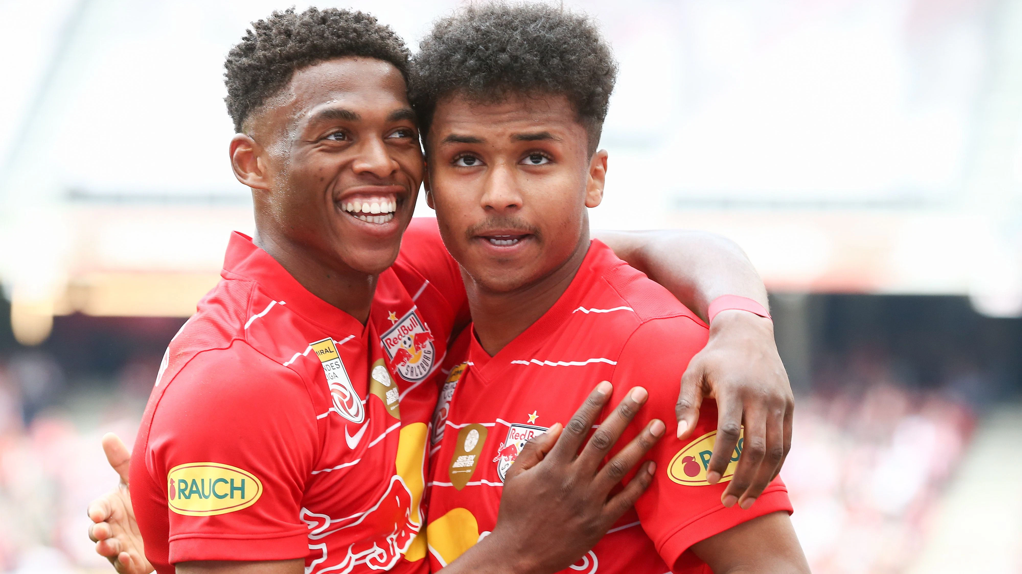 Karim Adeyemi mit Junior Adamu