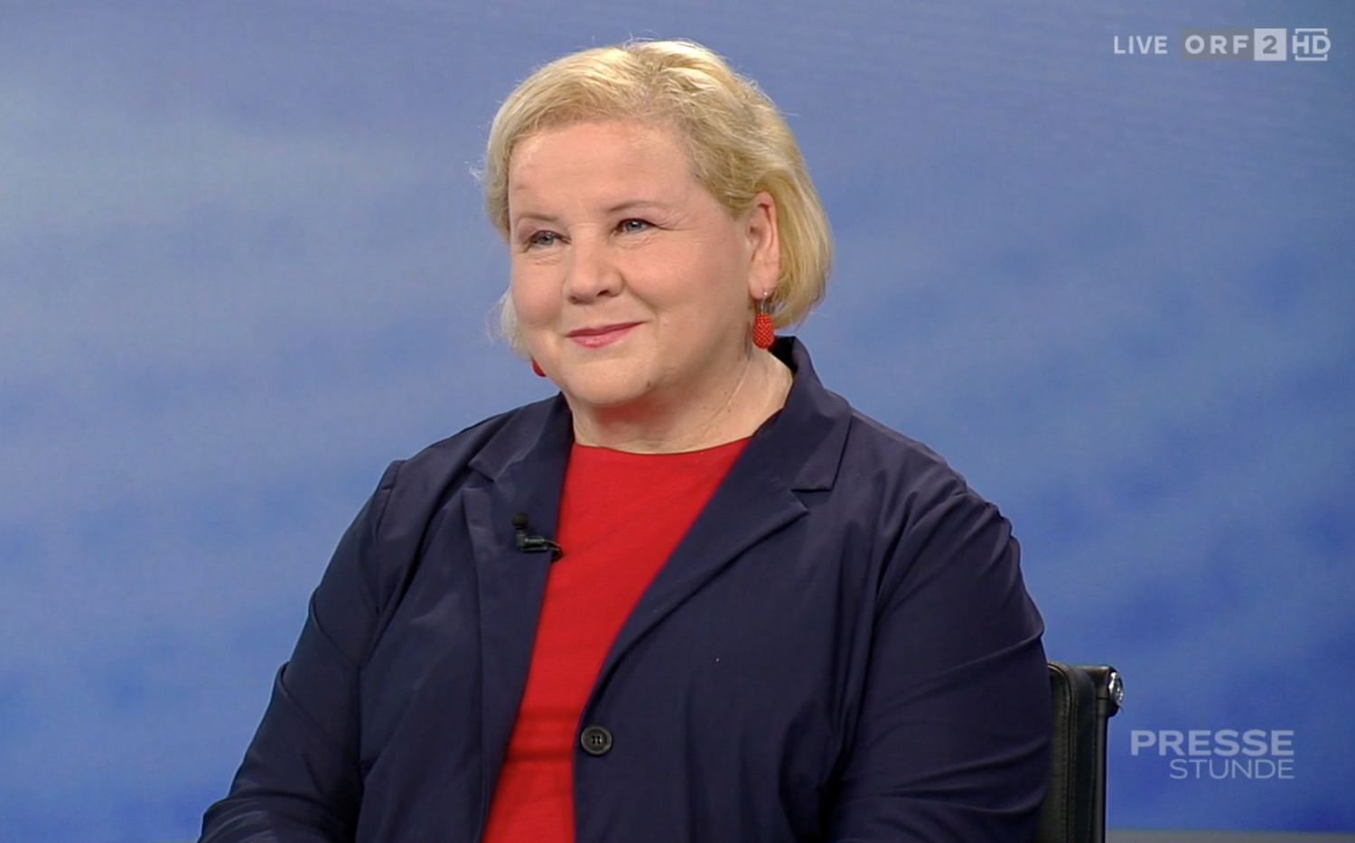 Gesundheitsministerin Korinna Schumann (SPÖ) war zu Gast in der ORF-Pressestunde am 12. Juli.