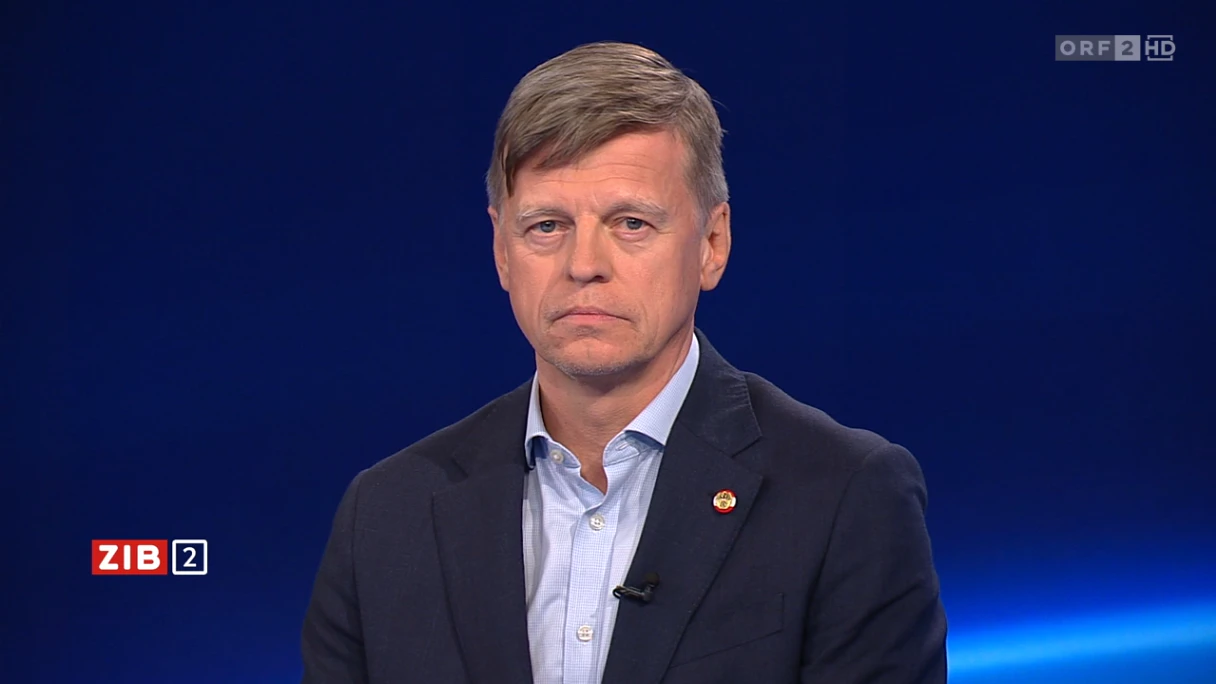 Veit Dengler am 12. Juli 2026 in der ORF-"ZIB2" zu seinem NEOS-Rauswurf.