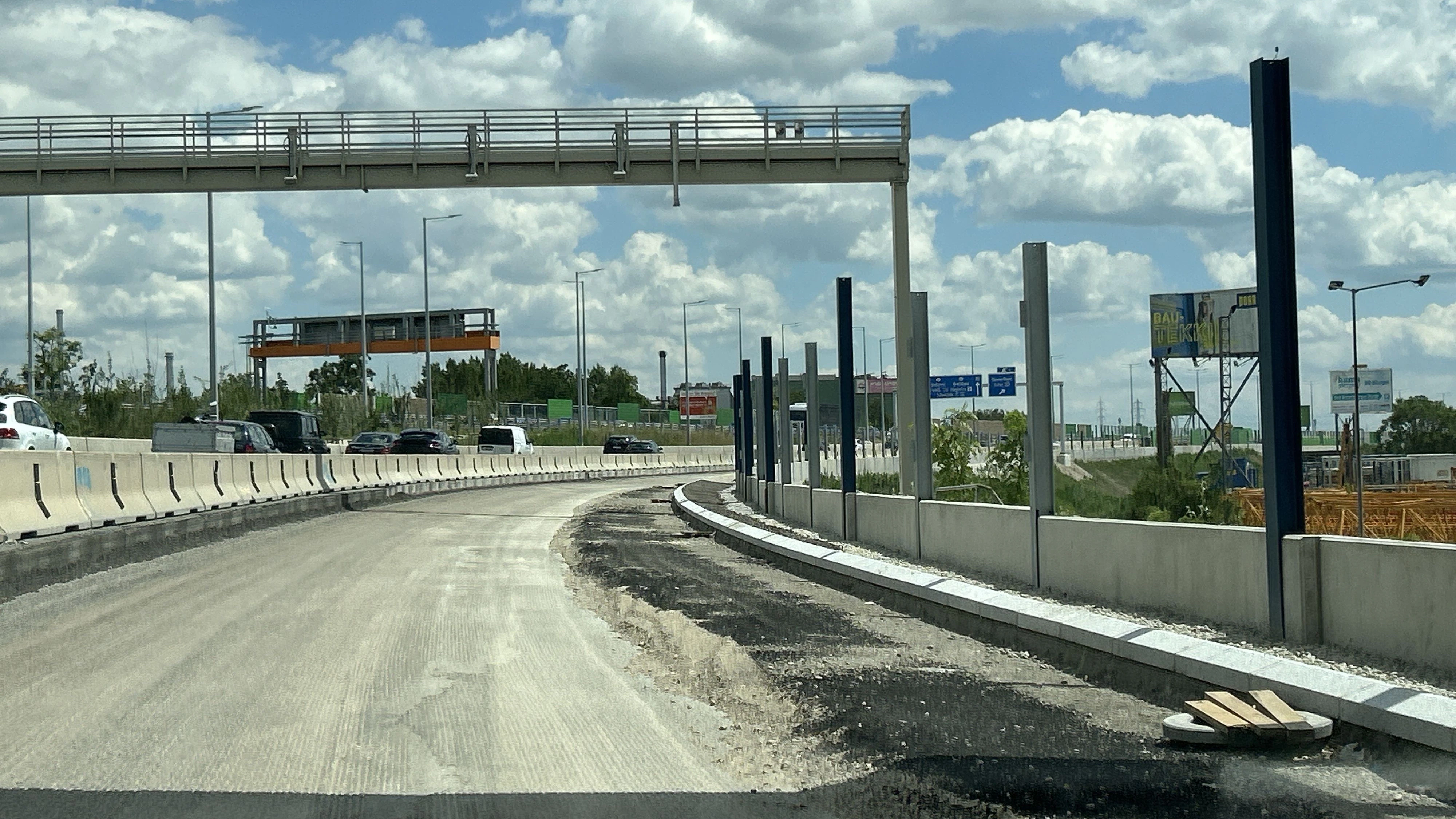 Bauarbeiten auf der A4