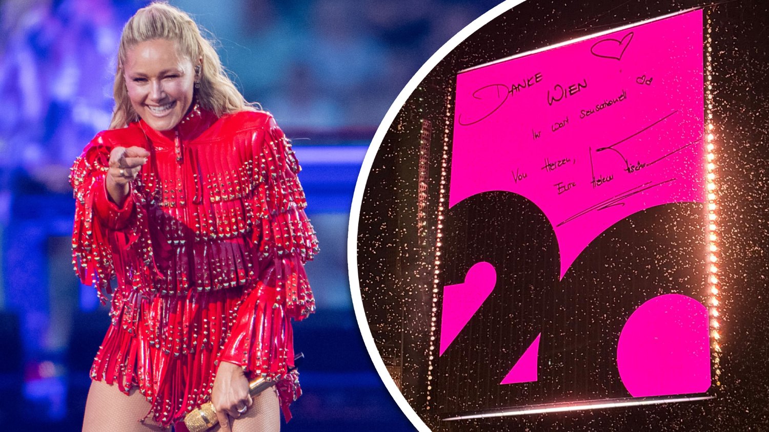 Helene Fischer meldete sich mit handgeschriebenen Zeilen bei ihren Austro-Fans.