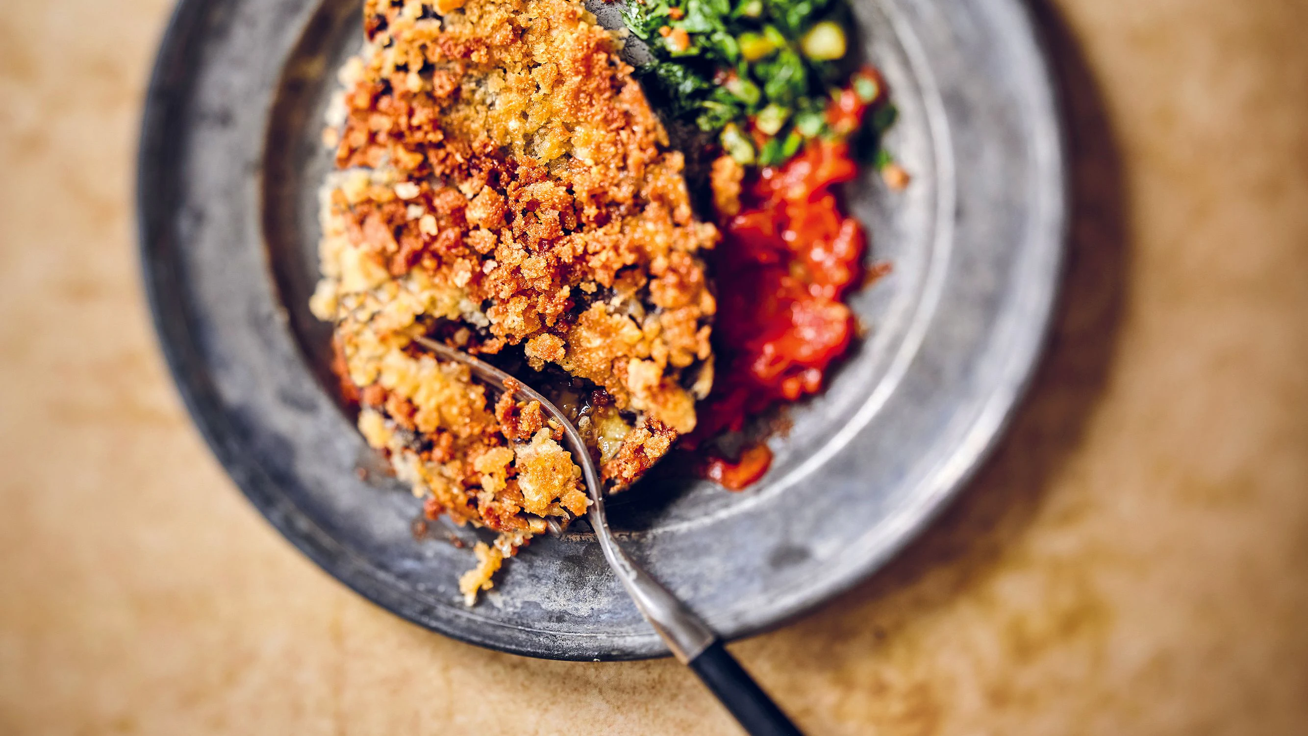 Gebackene Aubergine