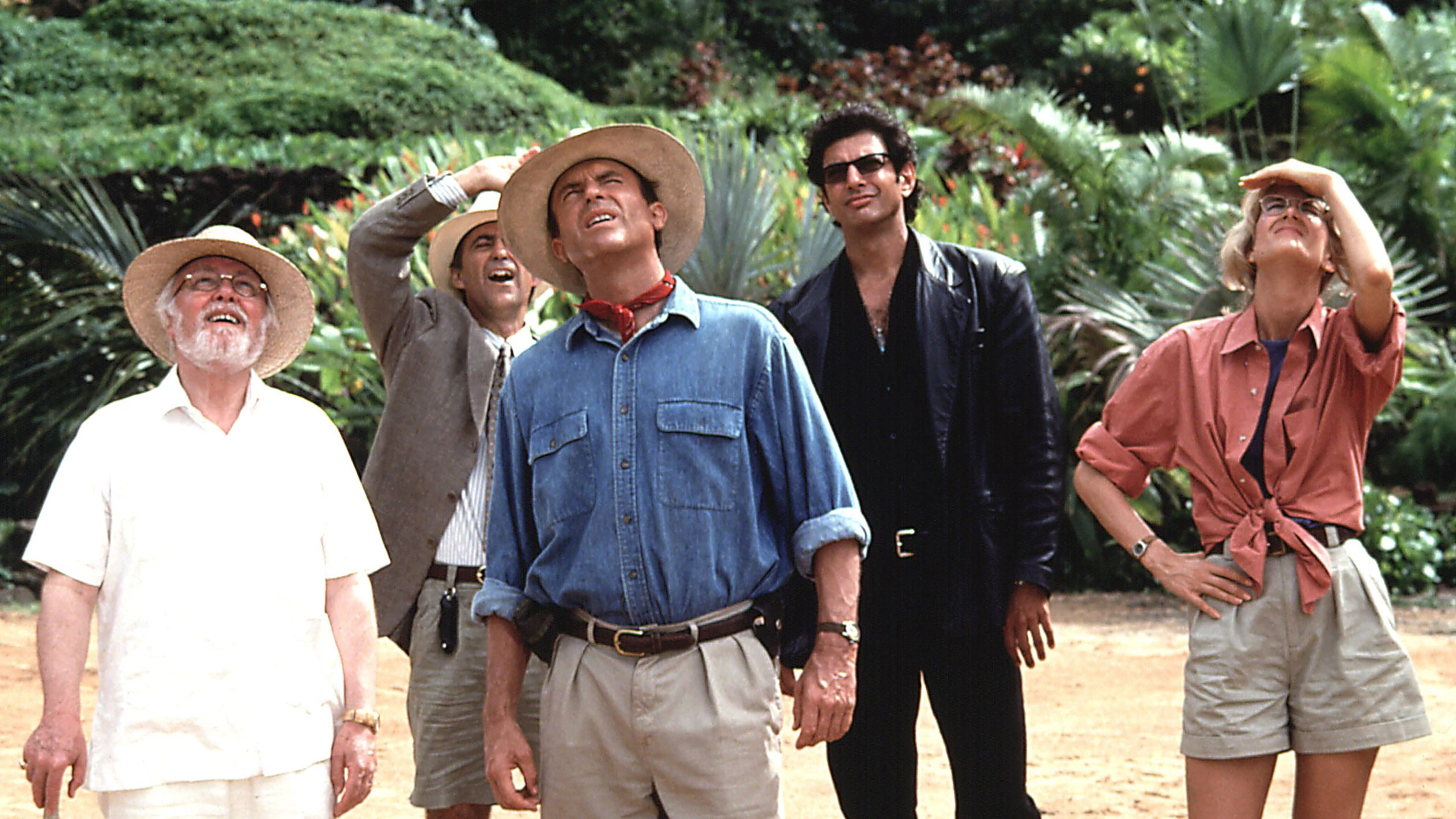 Richard Attenborough, Martin Ferrero, Sam Neill, Jeff Goldblum, Laura Dern