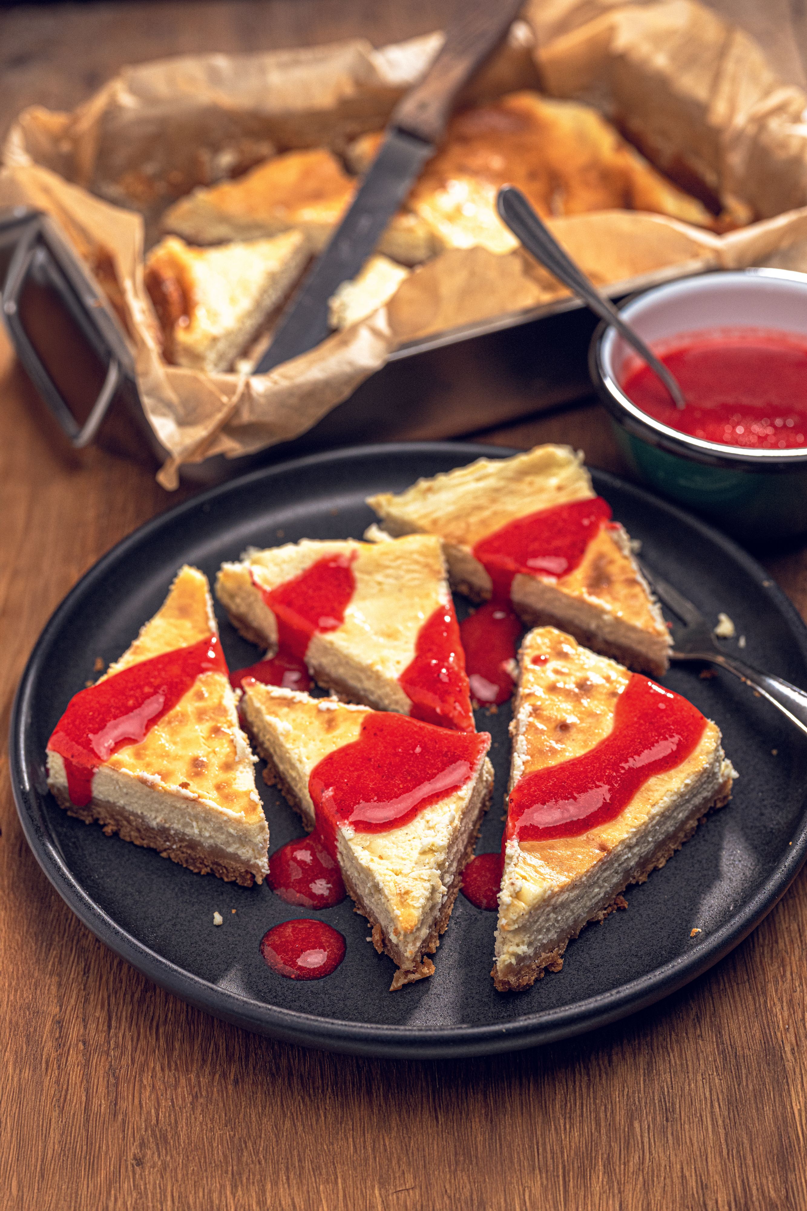 Cheesecake vom Grill sorgt für süße Abwechslung beim BBQ.