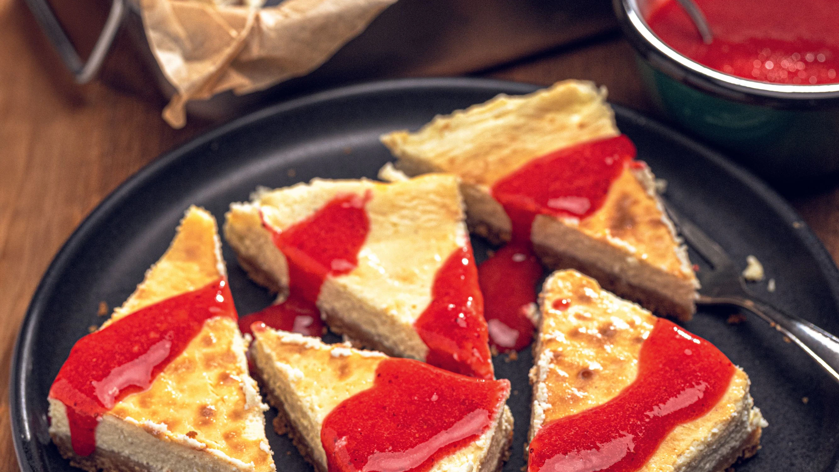 Cheesecake am Grill
