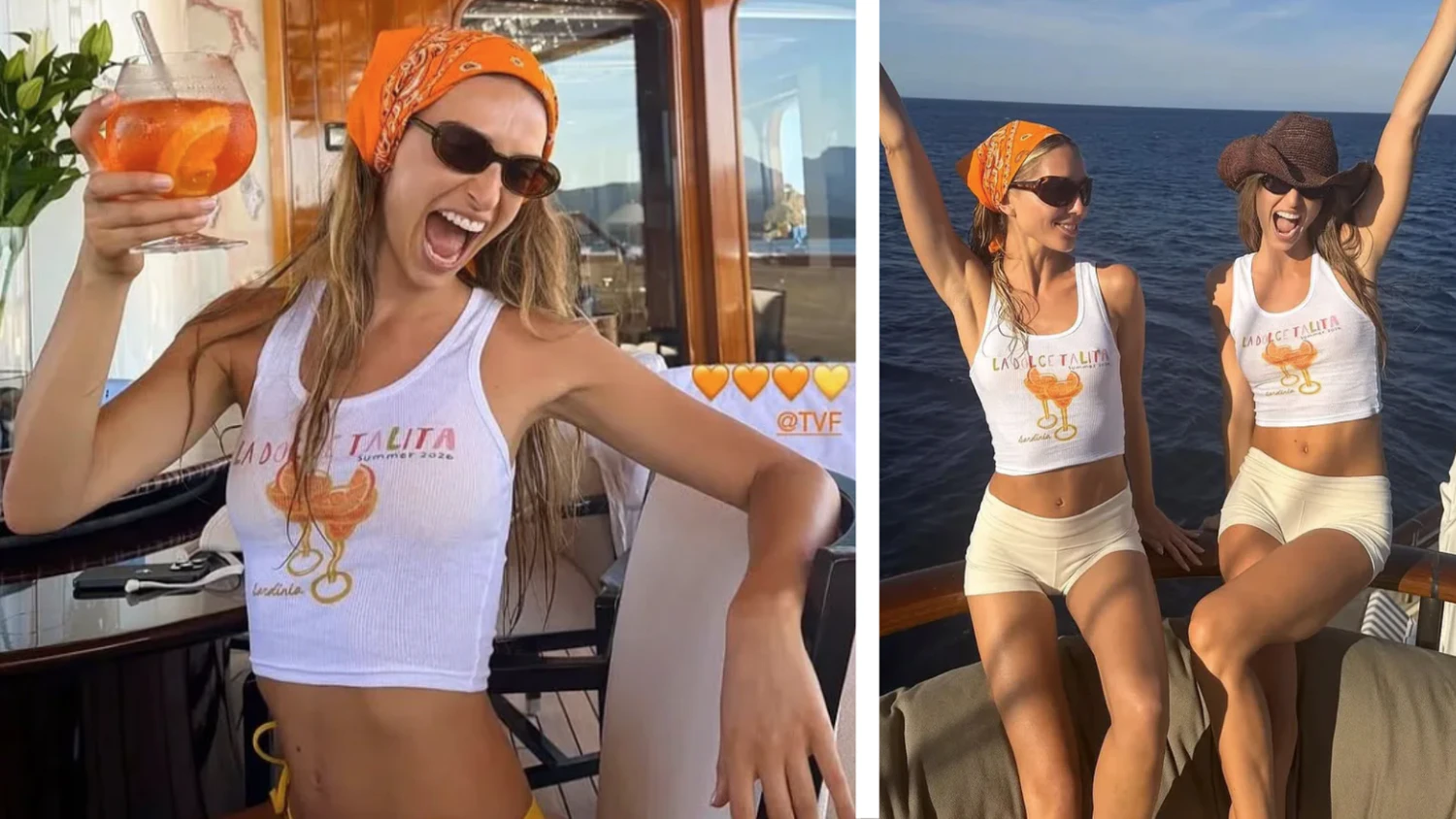 Prinzessin Talita von Fürstenberg bei ihrem Junggesellinnenabschied auf Sardinien.