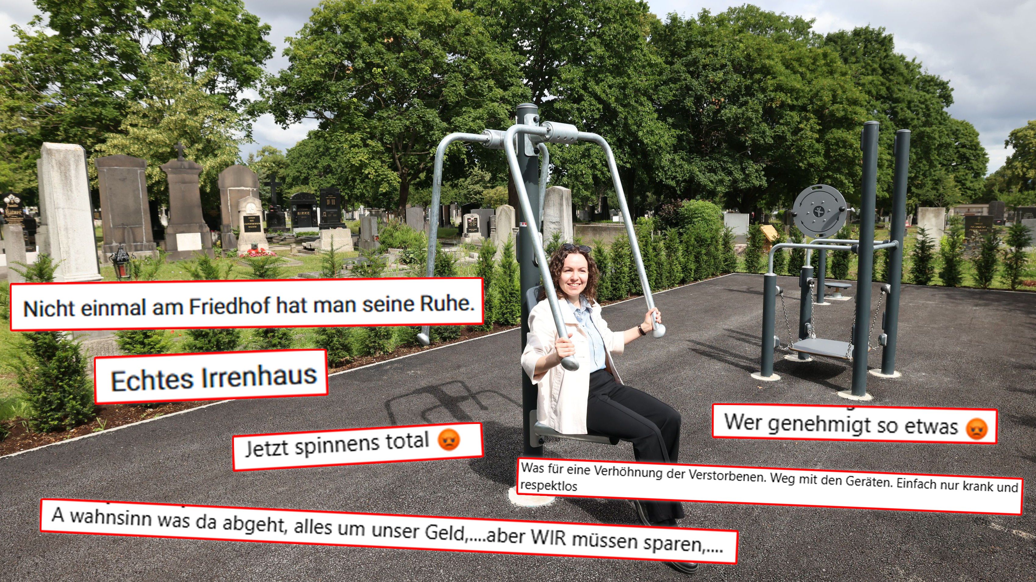 Gym in Wiener Friedhof – Leser vernichten Politik.