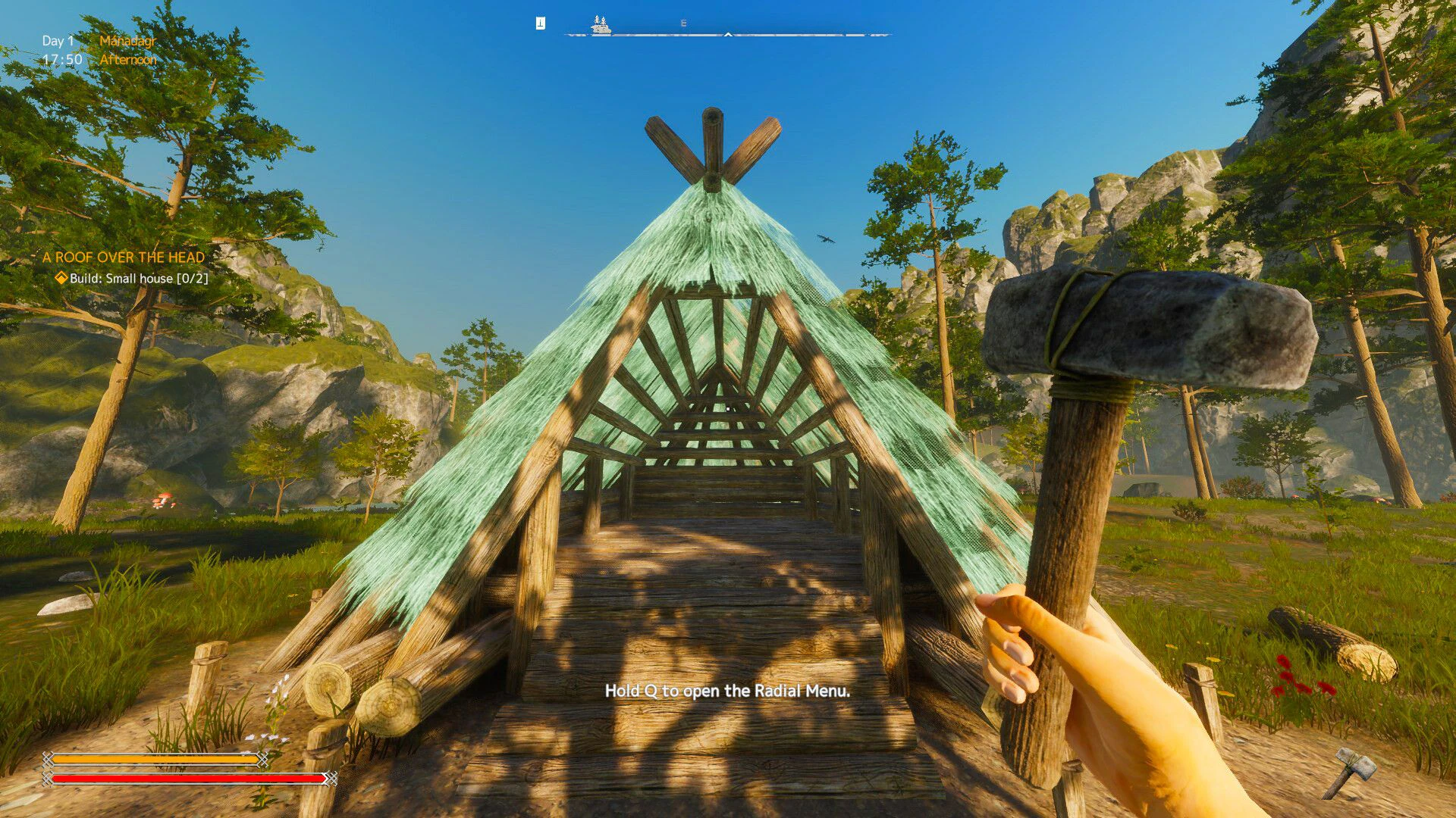 Hütten statt Gegner kloppen: "Viking Frontiers" hat nicht viel mit spektakulären Schlachten zu tun.