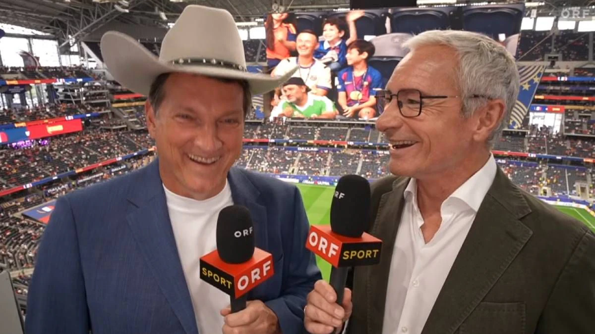 Heute.at - Riesenschädel! ORF-Experte Herzog mit Cowboyhut im TV
