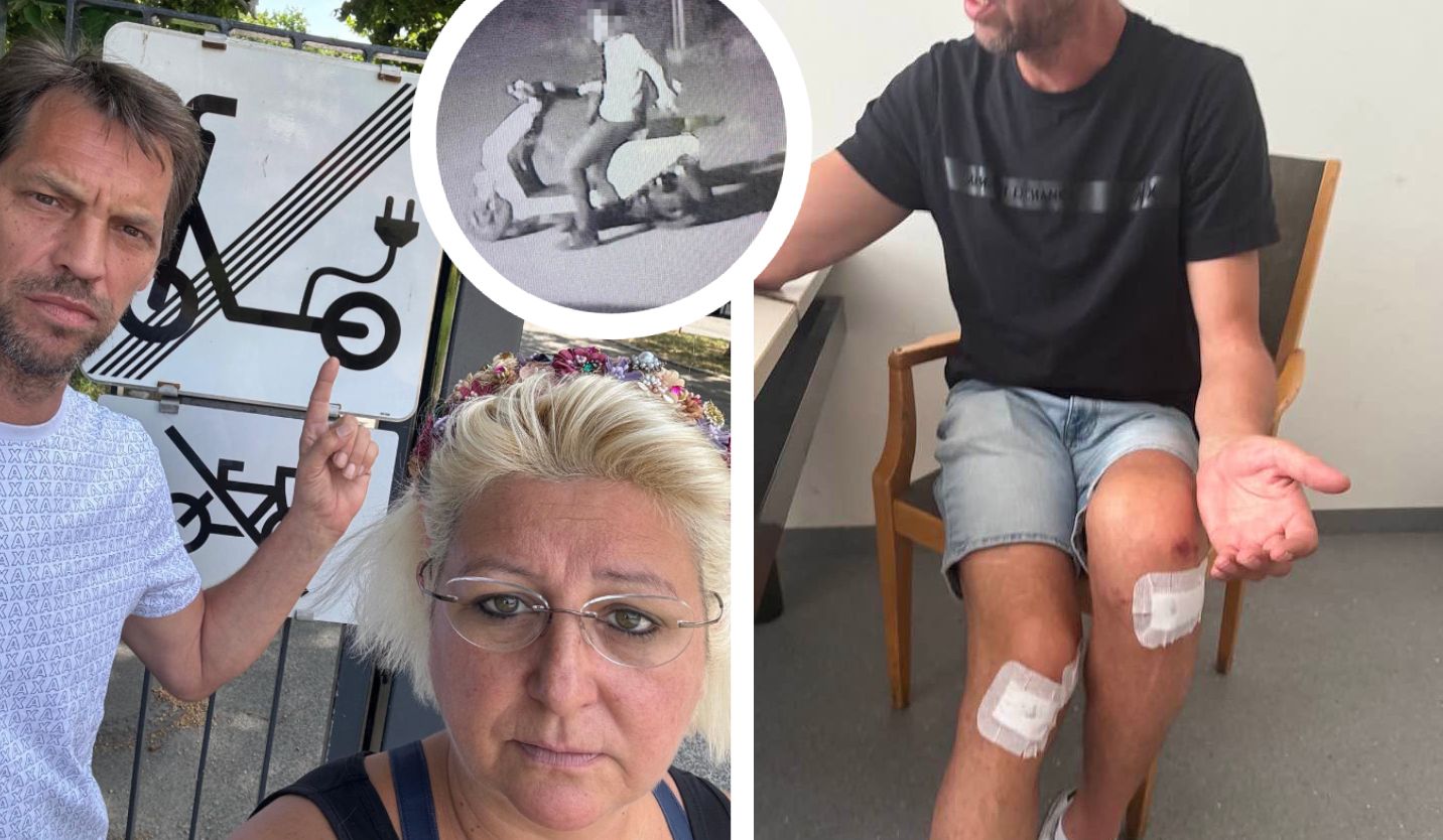 Opfer Josef H. und seine Frau Verena; einer der Verdächtigen auf einem Überwachungsvideo (Kreis).