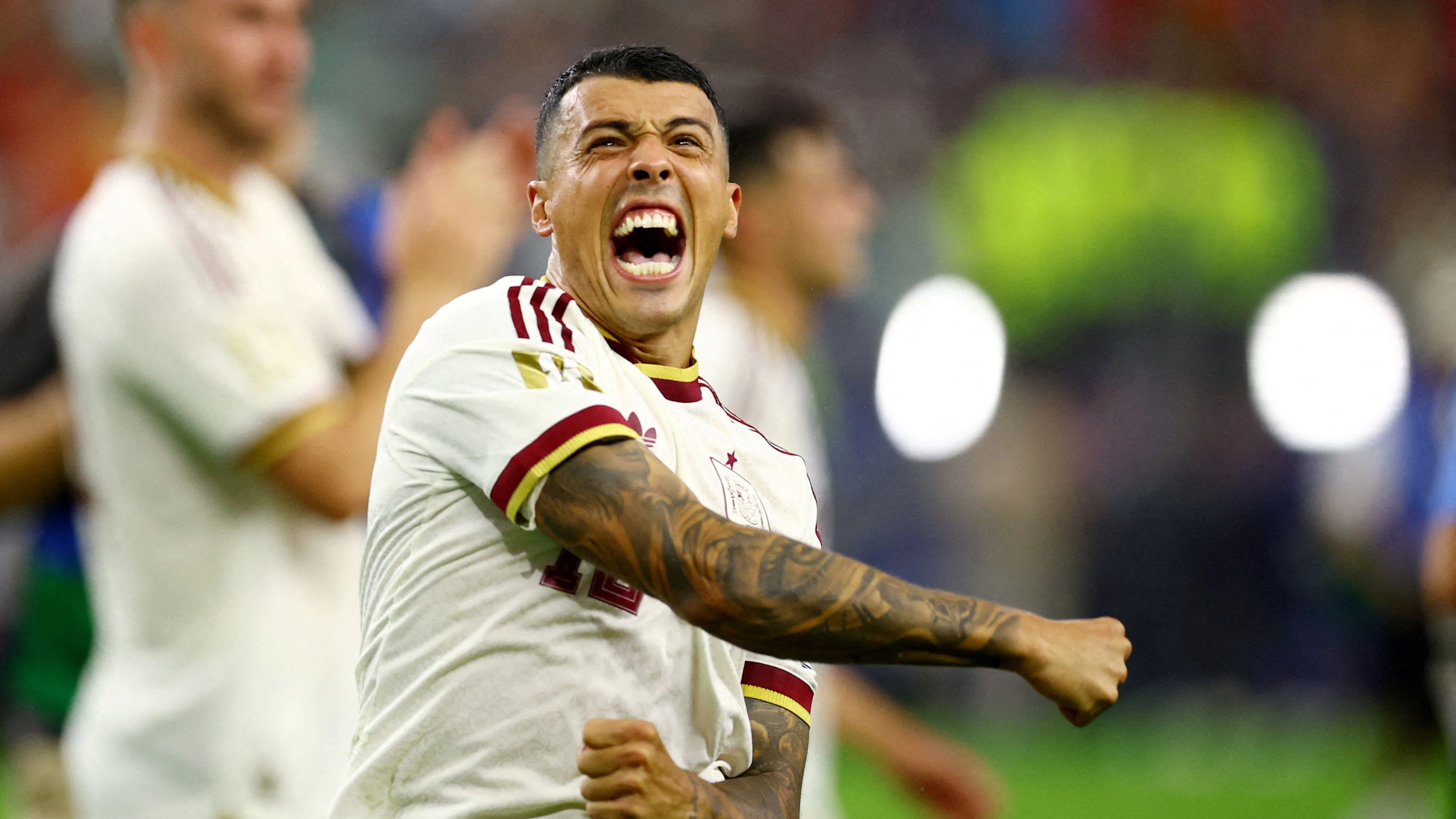 Fußball-Star Pedro Porro netzte zum 2:0 für Spanien. 