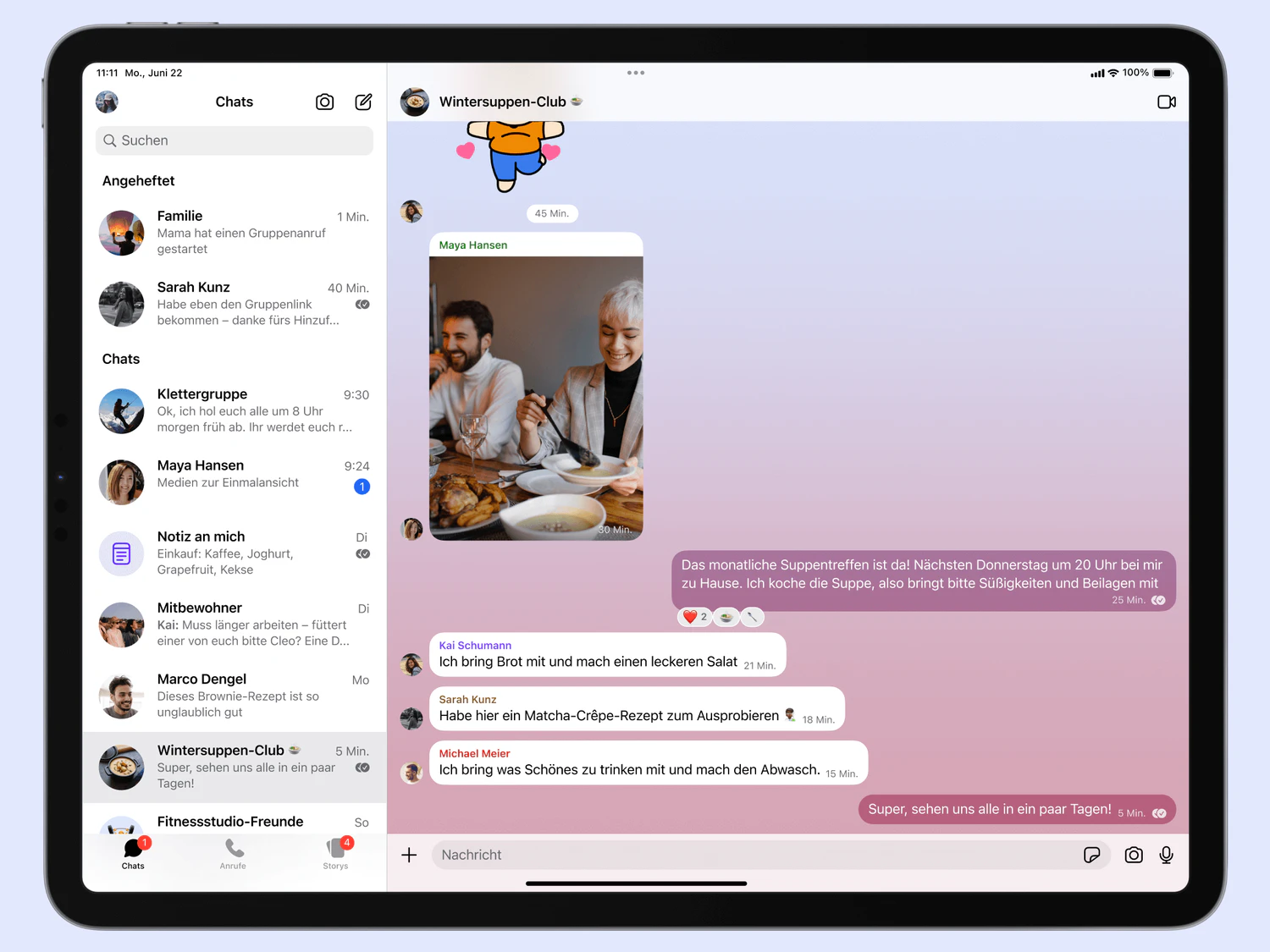 Eine der wichtigsten Neuerungen ist die Möglichkeit für Gruppenadministratoren, Nachrichten anderer Teilnehmer in Gruppenchats zu löschen. 