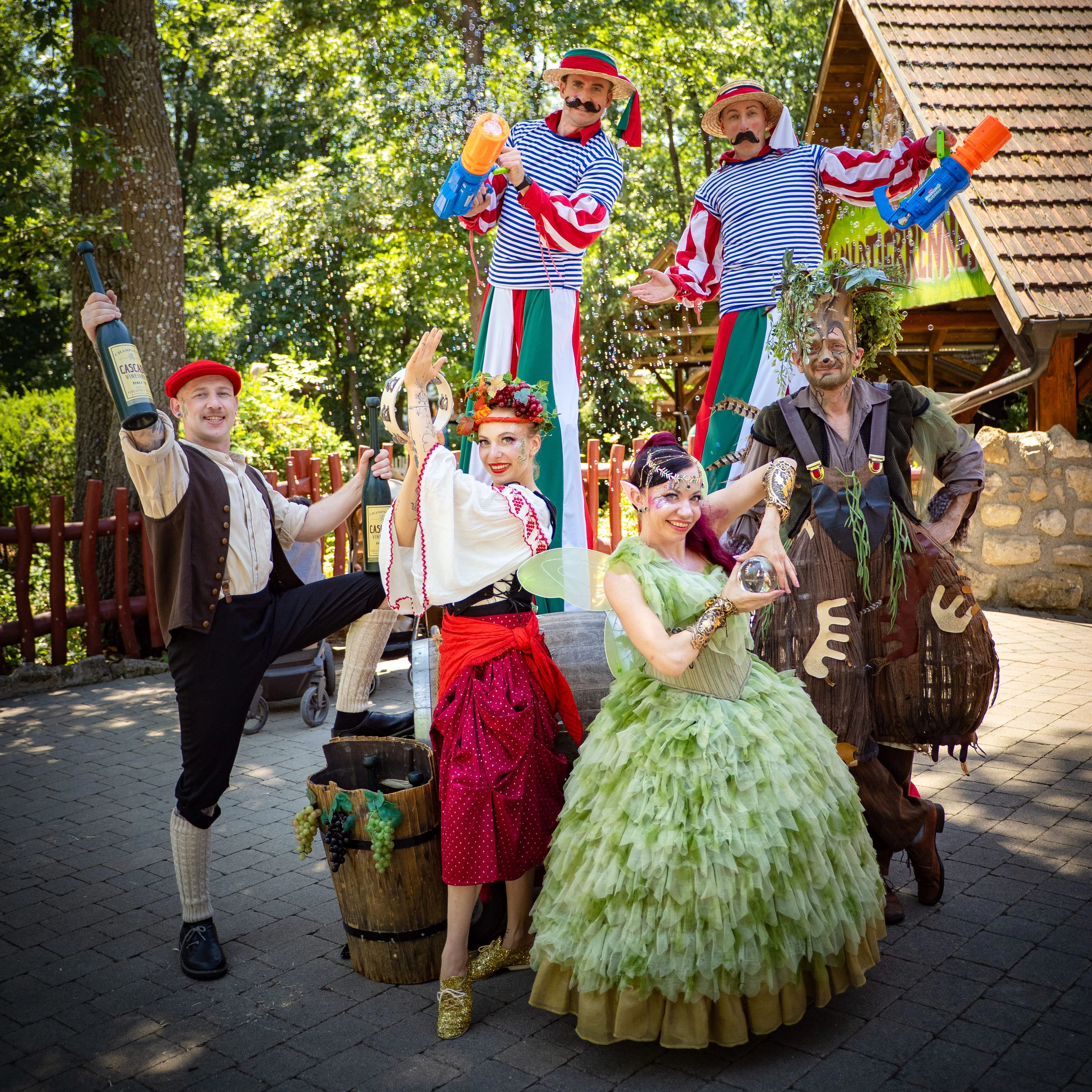 Walking Acts bei der Filippo's Sommerparty