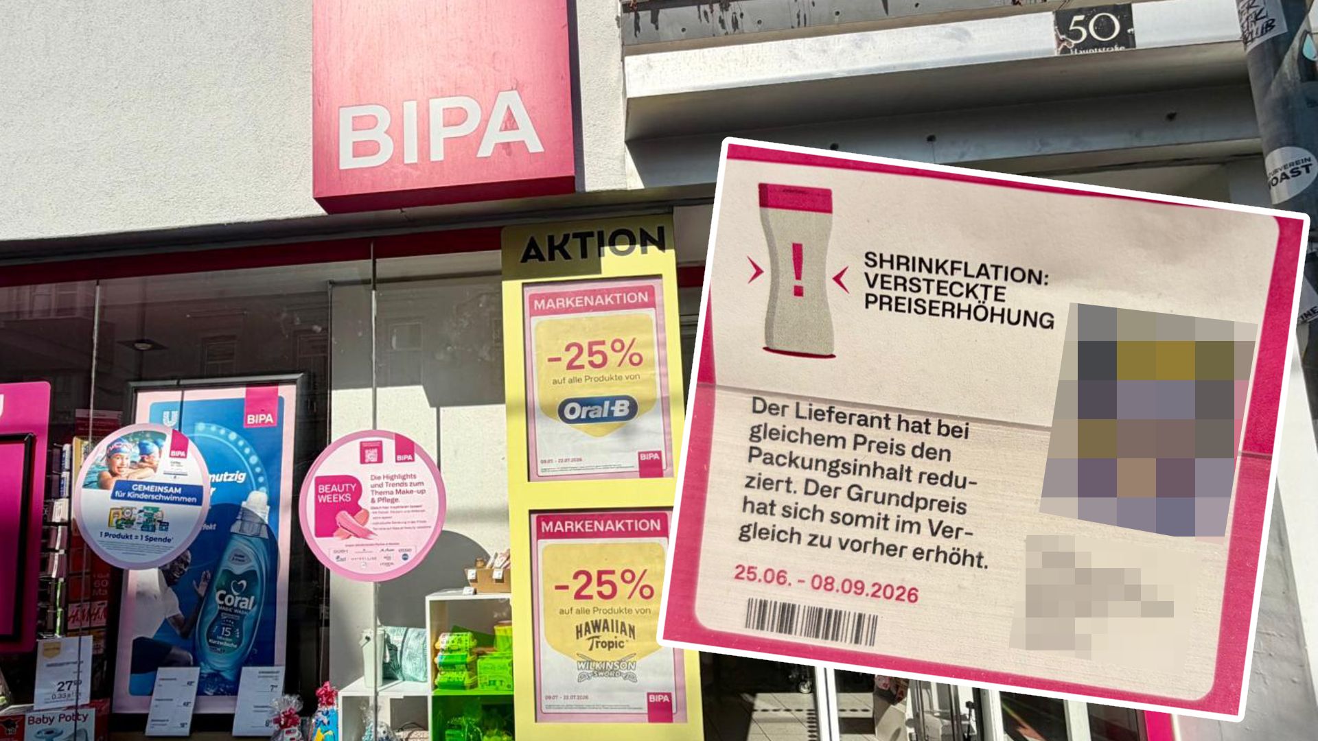 Die große Handelskette hat jetzt die Shrinkflation im Visier.