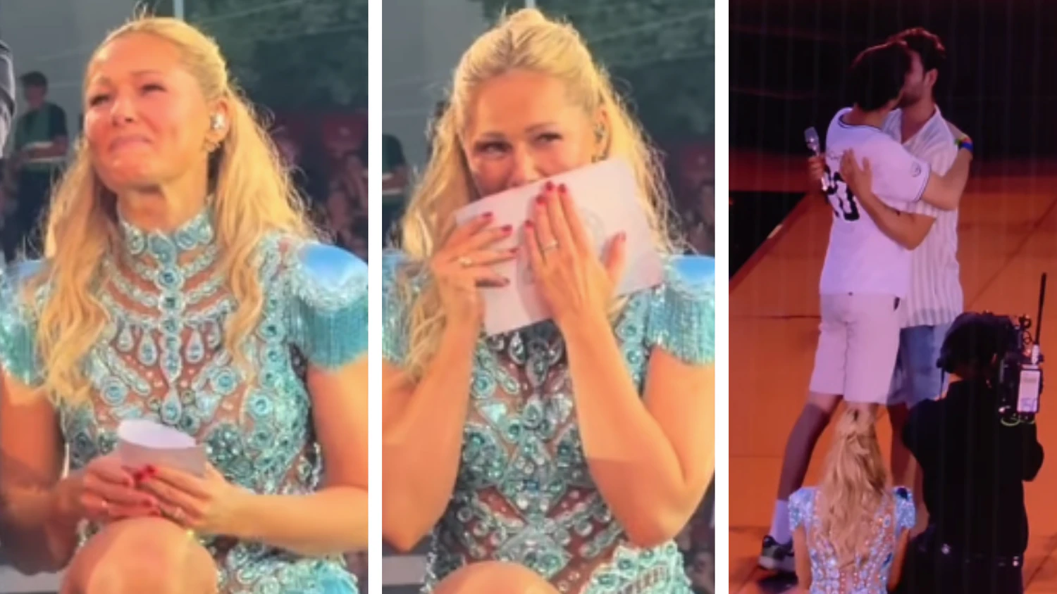 Helene Fischer musste wegen einem Paar mit den Tränen kämpfen.