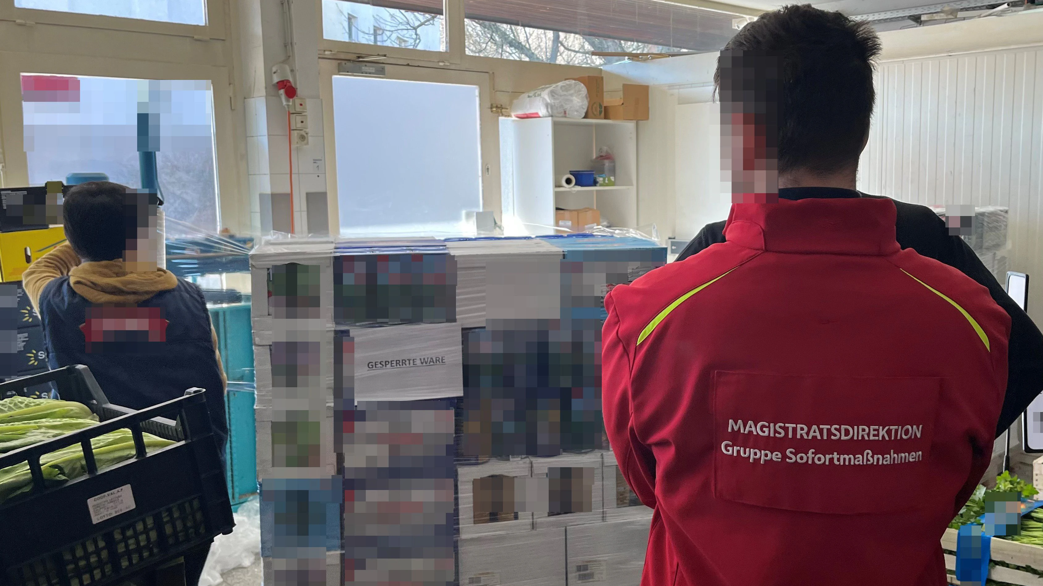 Das Einsatzteam Stadt Wien unter der Leitung der Gruppe Sofortmaßnahmen kontrolliert streng. 