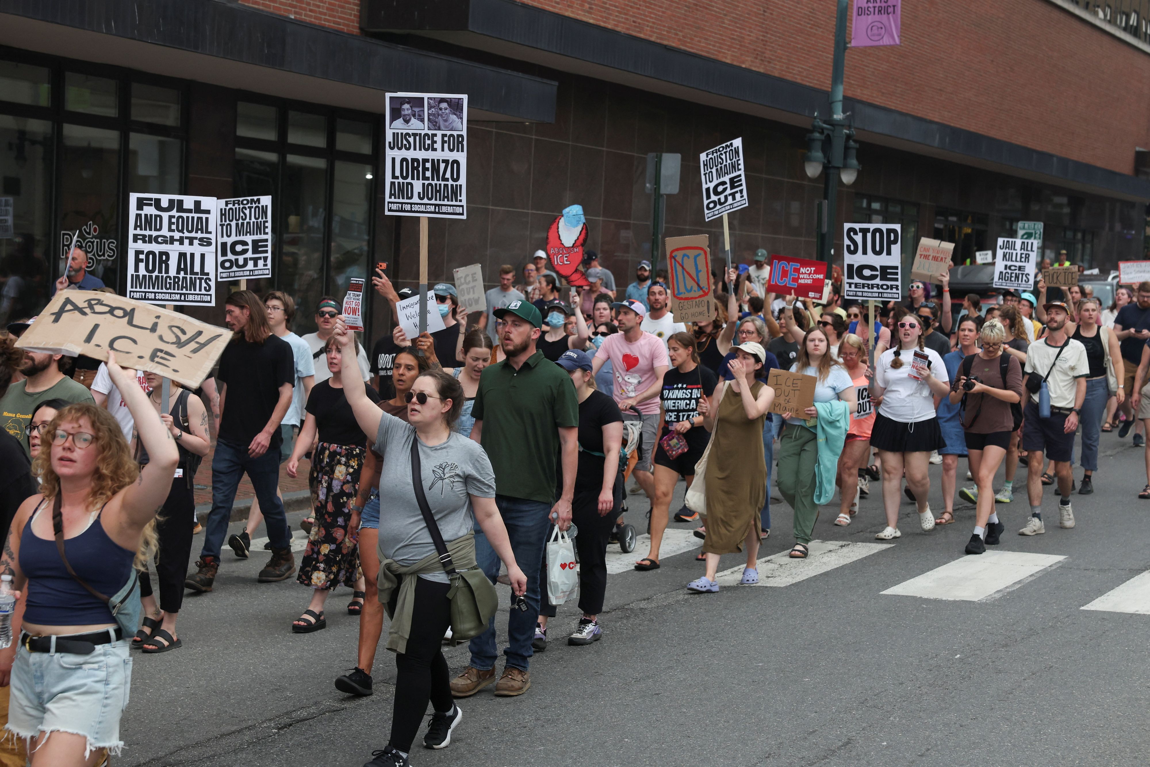 In Bidderford gingen die Menschen nach den Todesschüssen auf die Straßen.