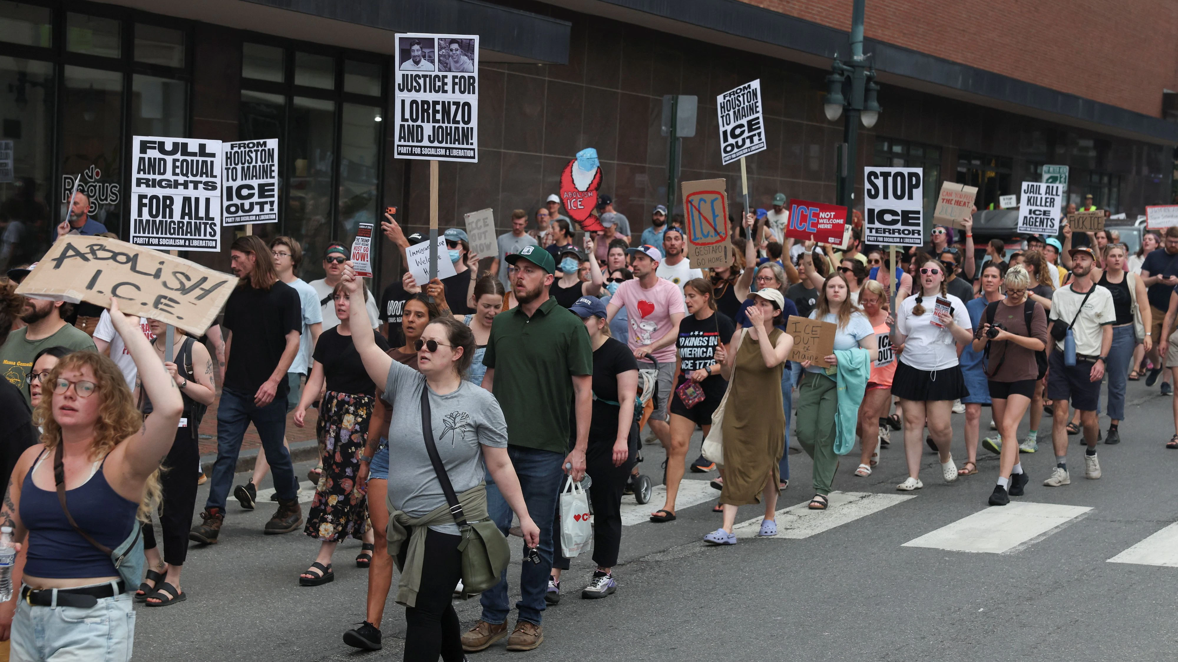 In Bidderford gingen die Menschen nach den Todesschüssen auf die Straßen.