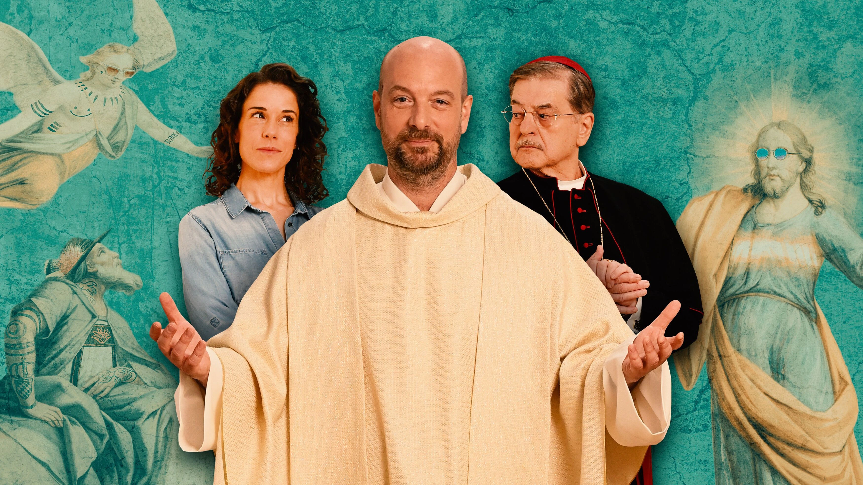Im Bild (v.li.): Anne Schäfer (Lisa Kirchberger), Stephan Zinner (Hans Reiser), Erwin Steinhauer (Kardinal Georg Brunnenmayr). Foto: ORF/BR/maze pictures GmbH/Argento Artistry/Barbara Bauriedl/Thomy von Kummant. Veröffentlichung honorarfrei nur für redaktionelle Berichterstattung in Sendungszusammenhang und mit Copyrightangabe. Kontakt: foto@orf.at