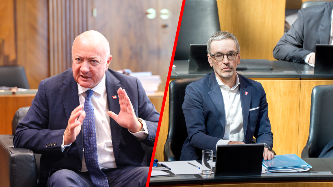 Bundeskanzler Stocker kritisiert die FPÖ unter Herbert Kickl scharf.